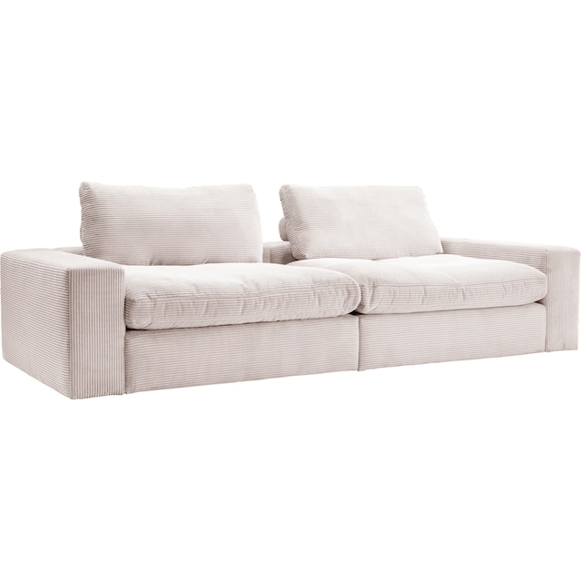 alina Big-Sofa »Sandy«, 266 cm breit und 123 cm tief, in modernem Cordstoff  | BAUR