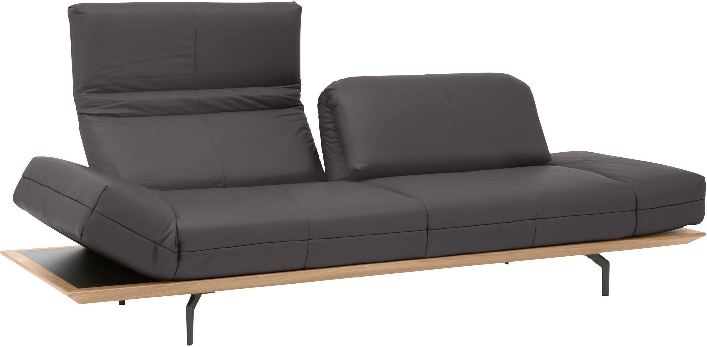 Creation BY ROLF BENZ 4-Sitzer »CR.420, Designsofa, Loungesofa«, in 2 Qualitäten, Holzrahmen in Eiche Natur oder Nußbaum, Breite 252 cm