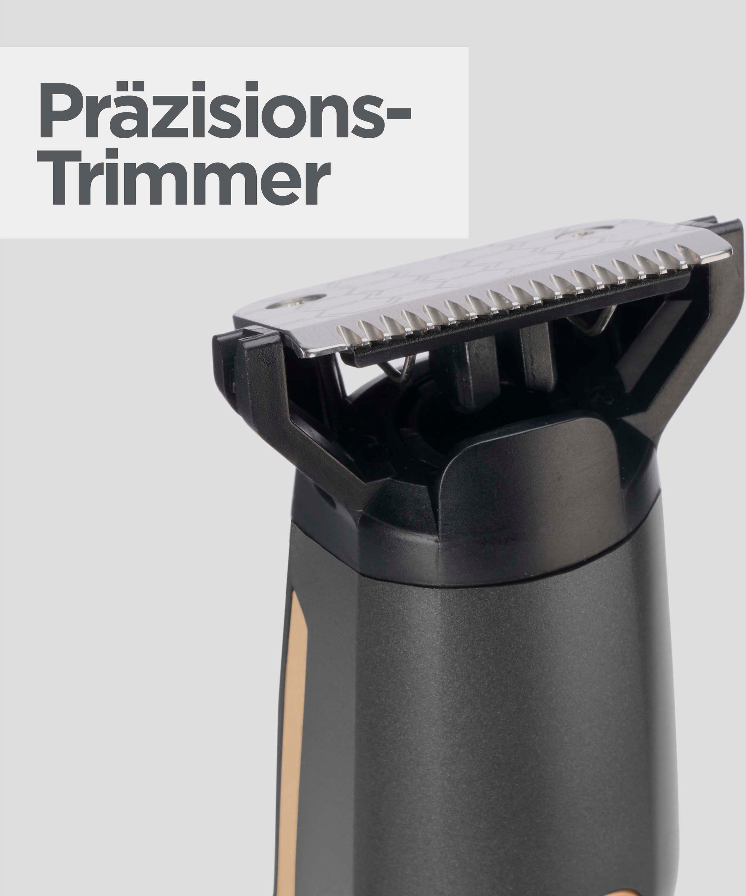 BaByliss Multifunktionstrimmer »Graphite Multi Trimmer MT987E«, 5 Aufsätze, Langlebige Graphit-Klinge, 12-in-1 Funktionr