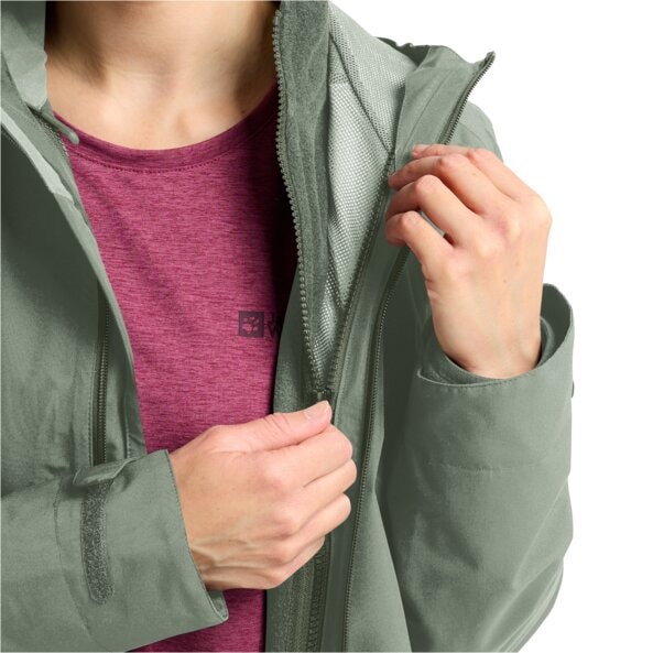 Jack Wolfskin 3-in-1-Funktionsjacke »MOONRISE 3IN1 JKT W«, mit Kapuze, 3in1, atmungsaktiv, Übergangsjacke