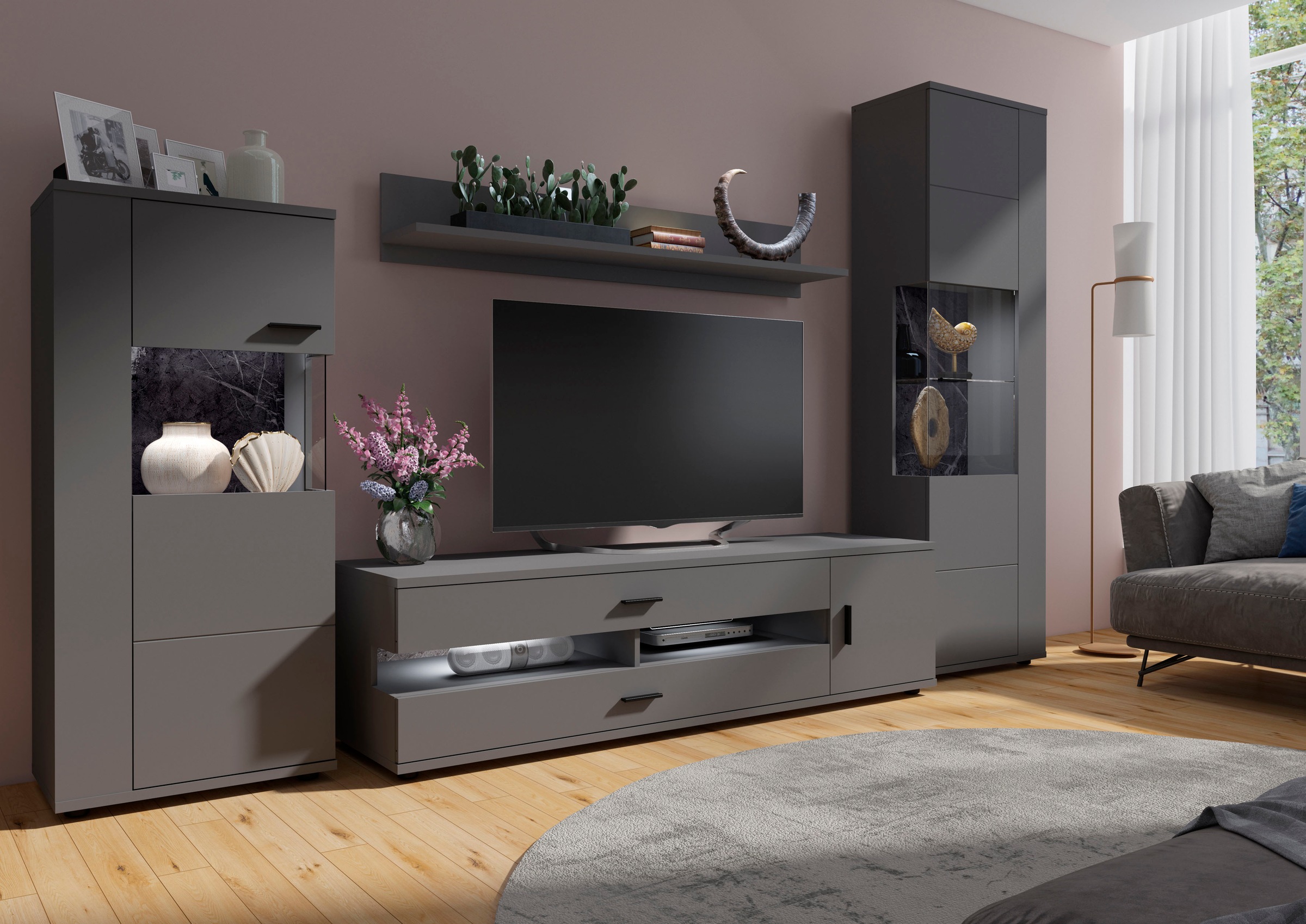 OTTO home Wohnwand "Henley" Set, 4 Stk. tlg. günstig online kaufen