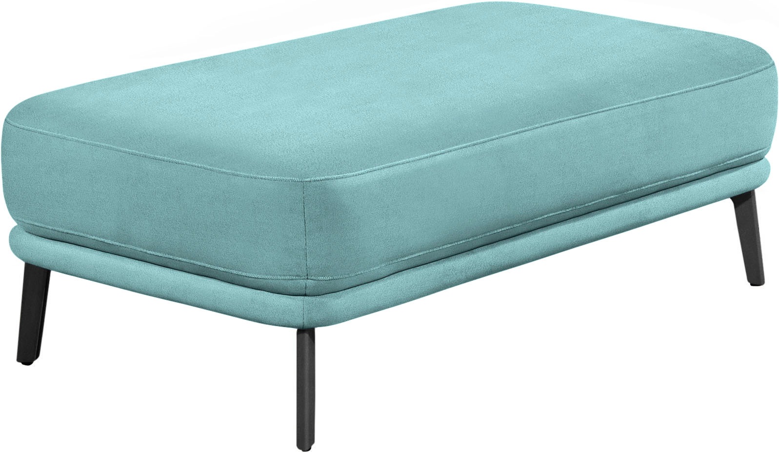 Hockerbank, B:125cm H:45cm T:70cm, grün, SCHÖNER WOHNEN-KOLLEKTION, Hocker, "Pearl"