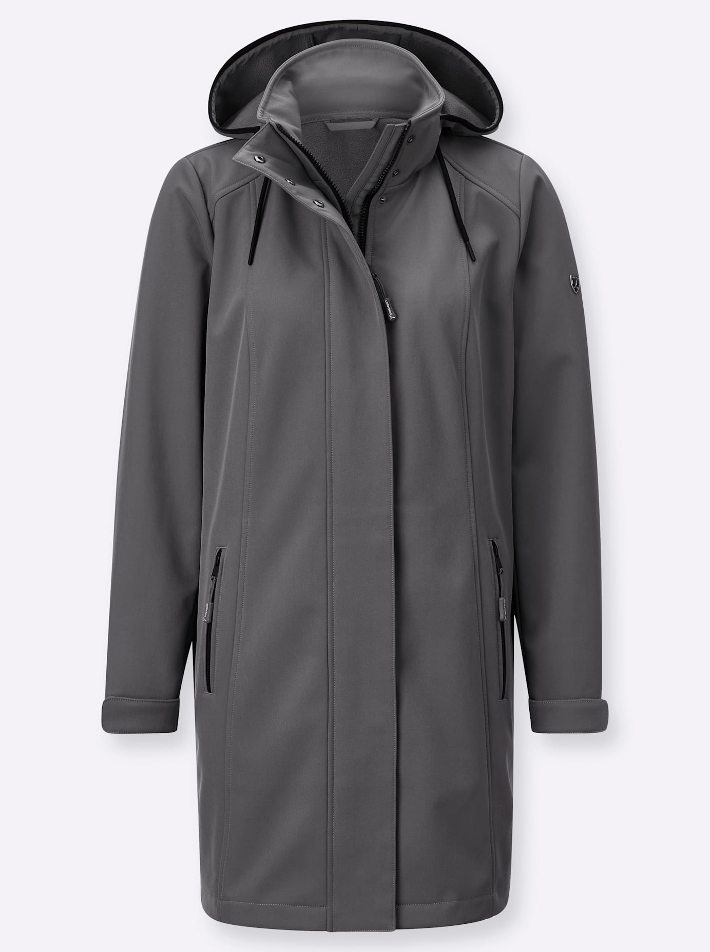 Thumbnail - Casual Looks Softshelljacke mit Kapuze