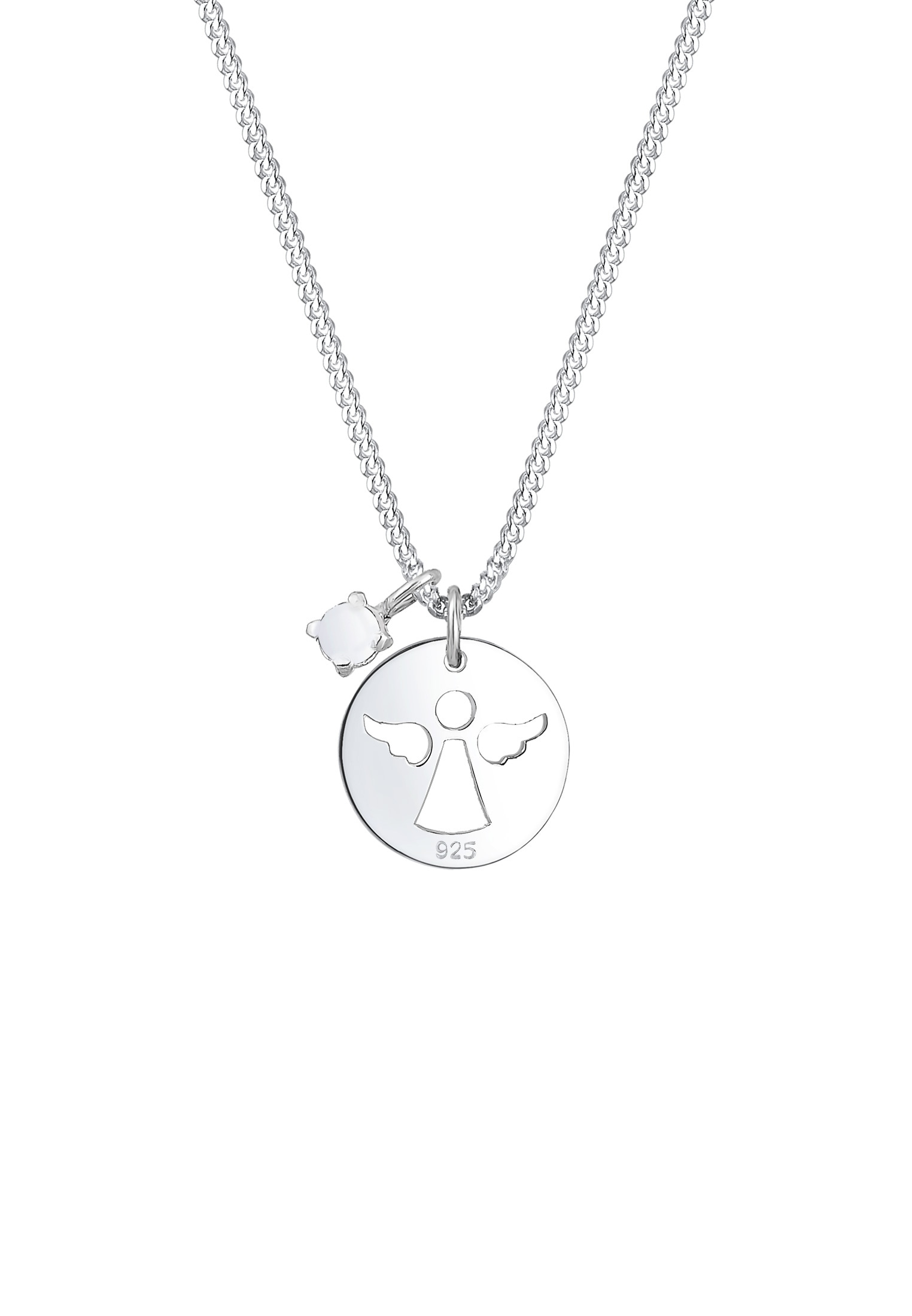 Elli Collierkettchen »Engel Weiß 925 Sterling Silber, mit Kristallen von Swarovski®«