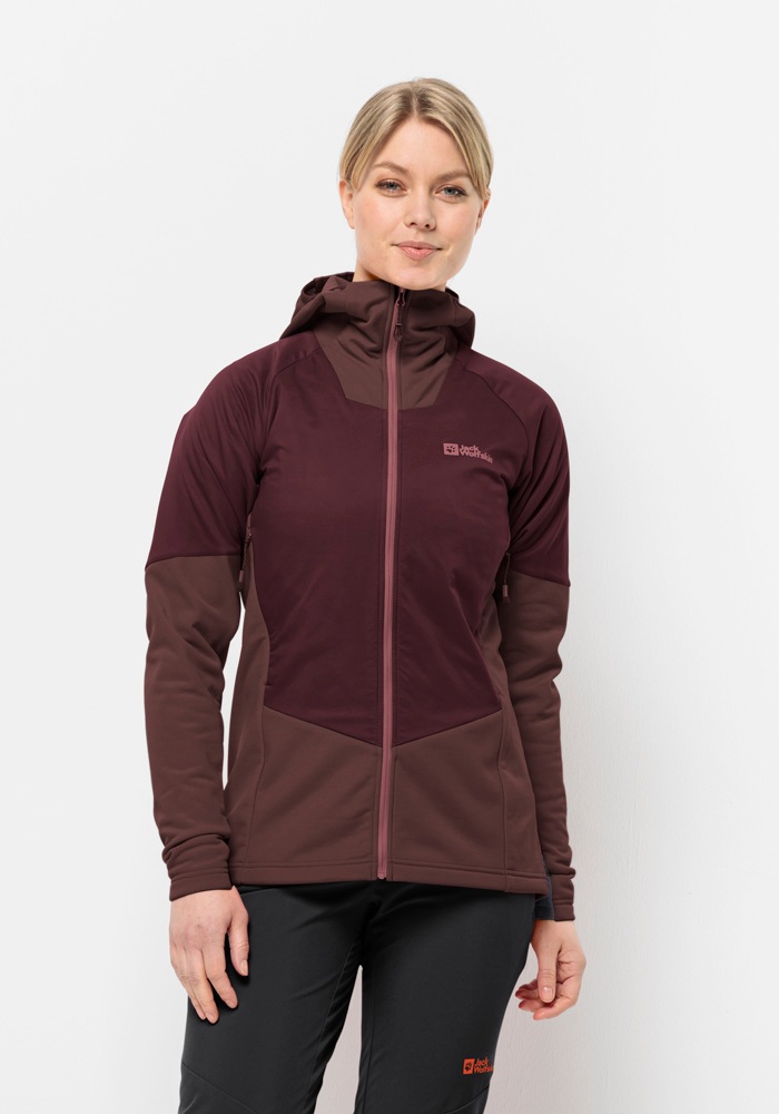 Jack Wolfskin Funktionsjacke "ALPSPITZE INS HYBRID W", mit Kapuze