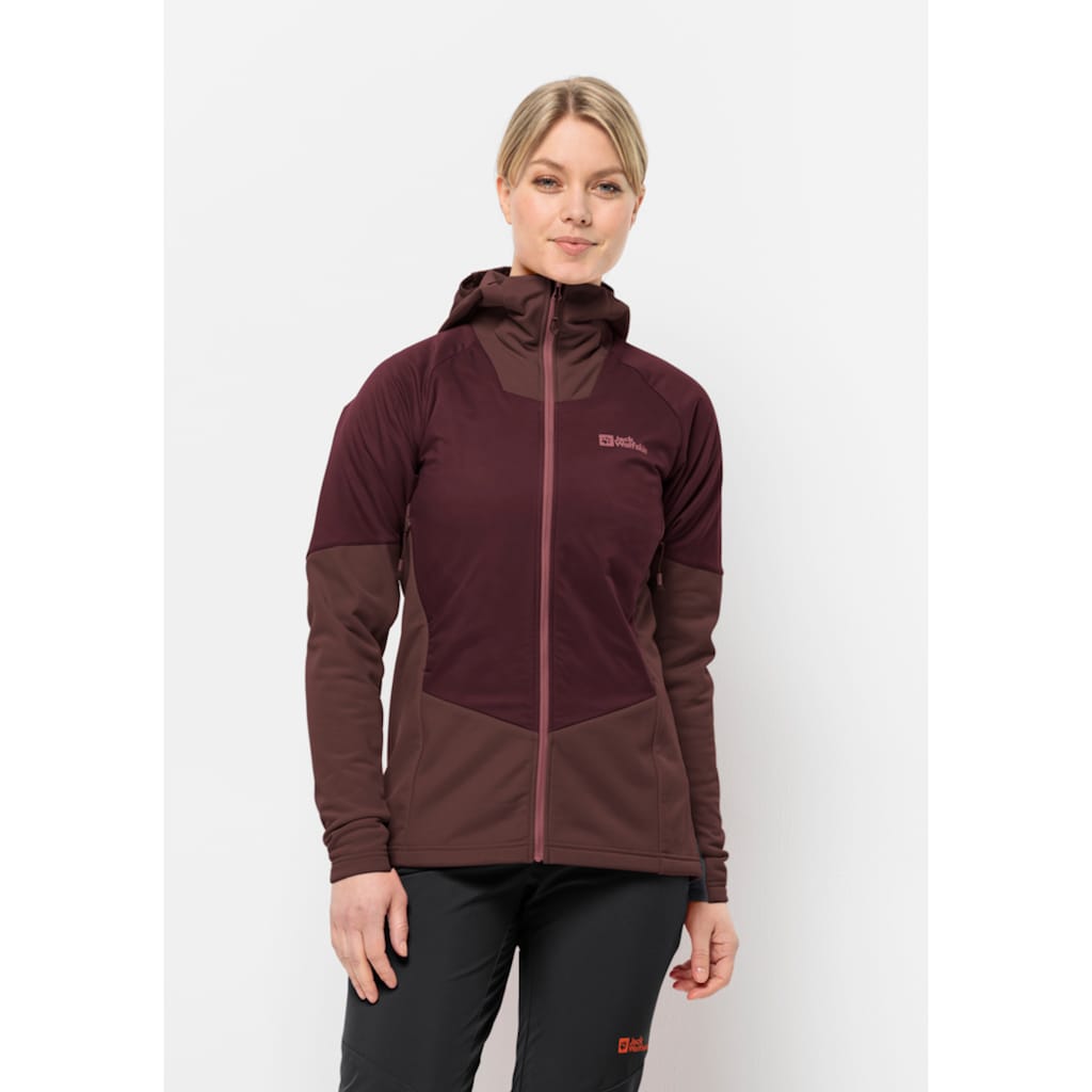 Jack Wolfskin Funktionsjacke »ALPSPITZE INS HYBRID W«, mit Kapuze