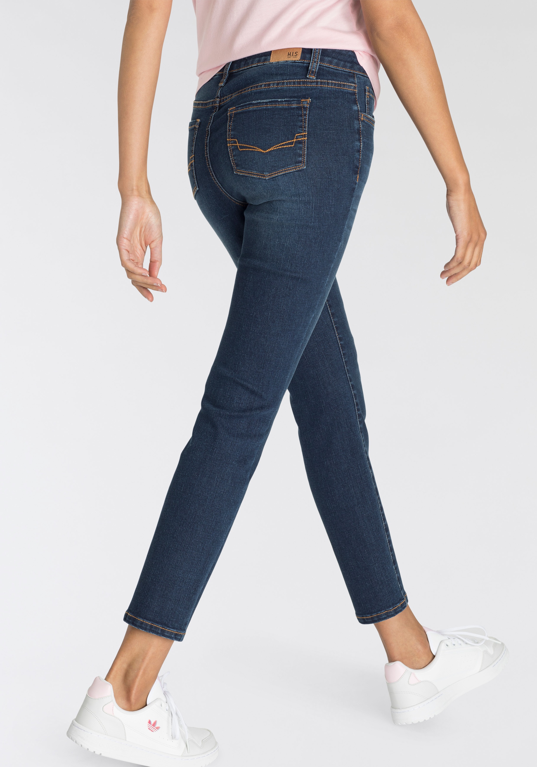 H.I.S OZON BAUR Produktion durch WASH Ökologische, online bestellen 7/8-Jeans, | wassersparende