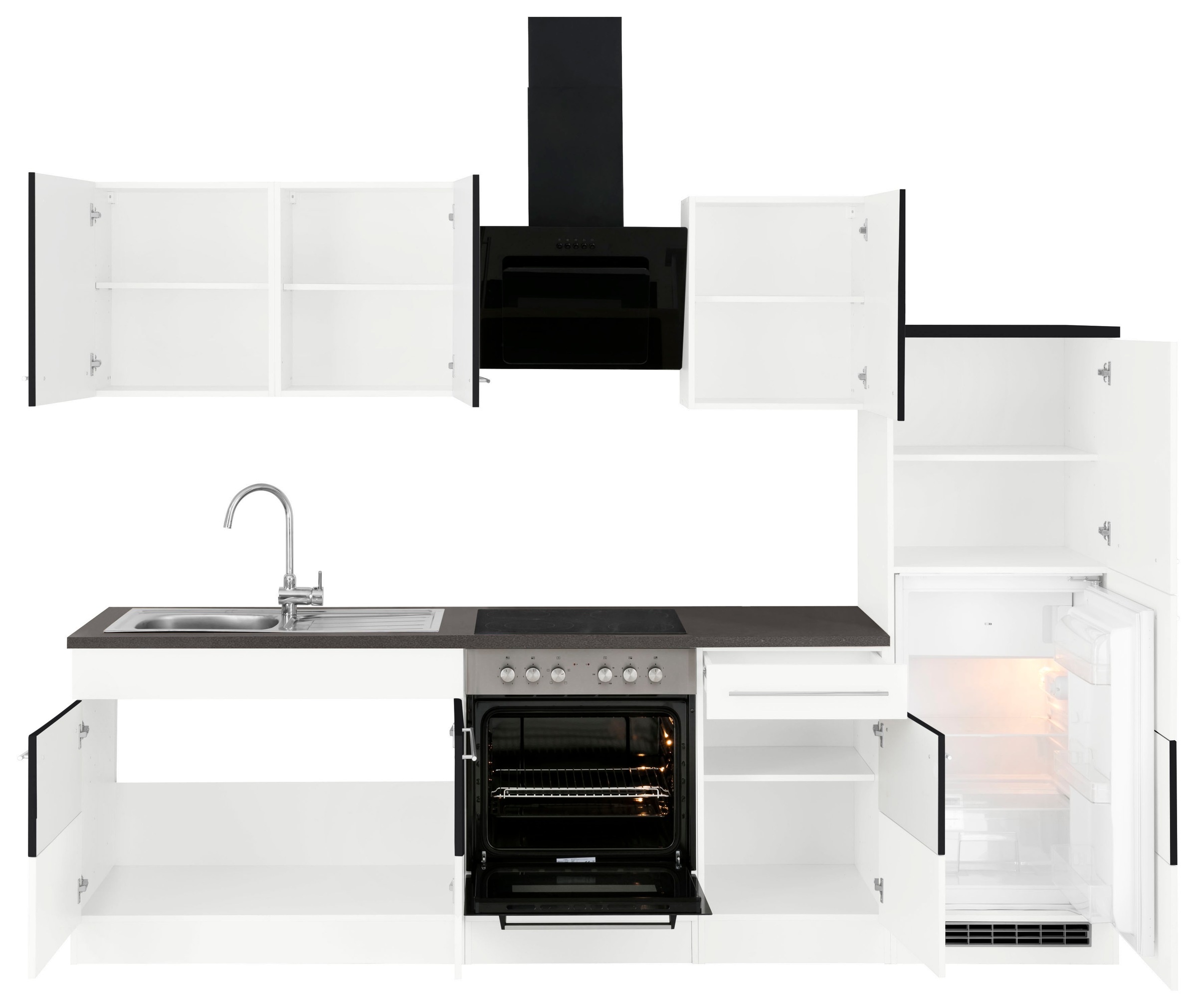 HELD MÖBEL Küchenzeile »Trient«, mit E-Geräten, Breite 270 cm