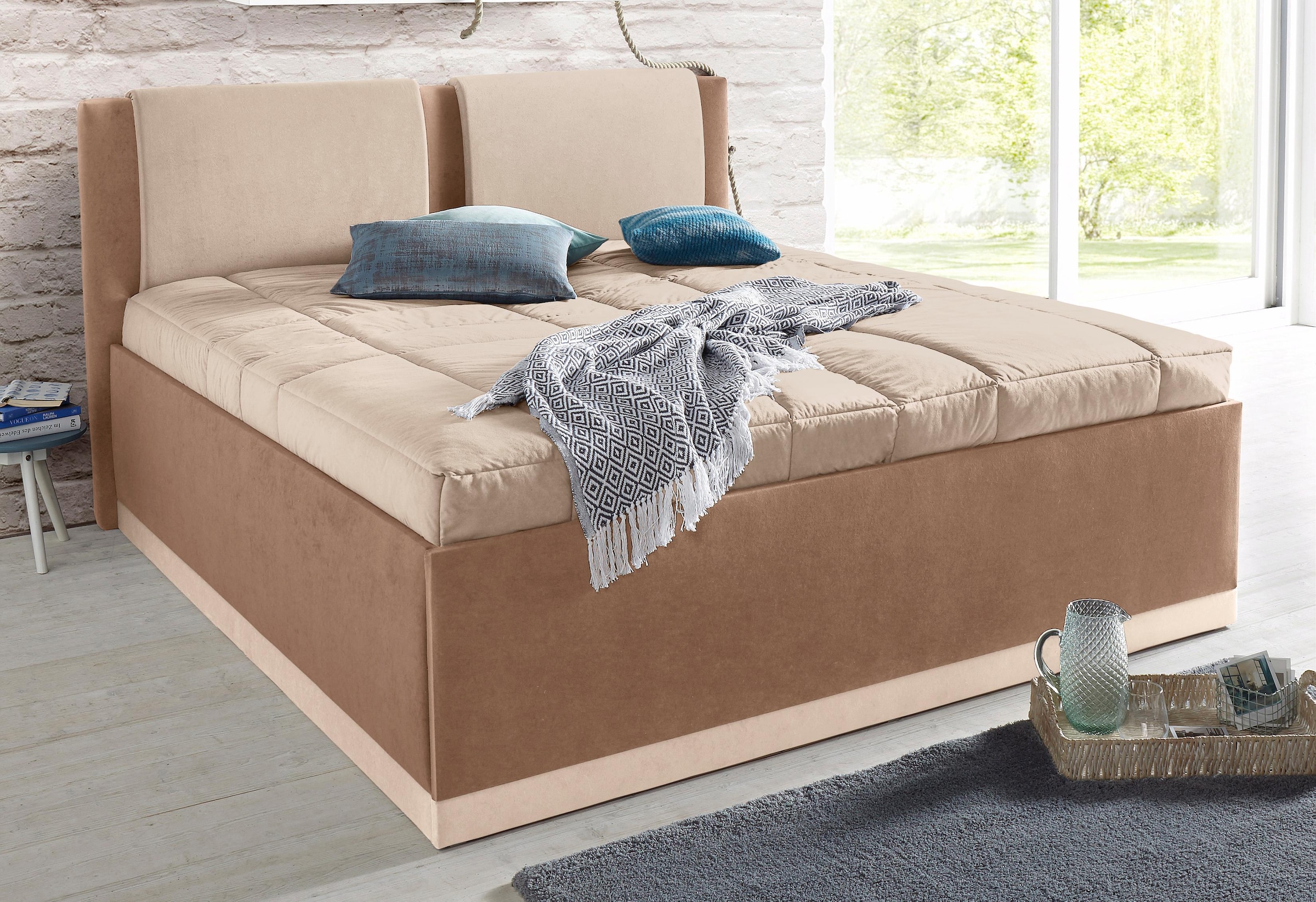 Schlafkomfort mit BAUR Tagesdecke Polsterbett, | kaufen Bettkasten Westfalia und