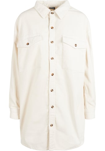 Hemdbluse »Urban Classics Damen Ladies Long Corduroy Overshirt«