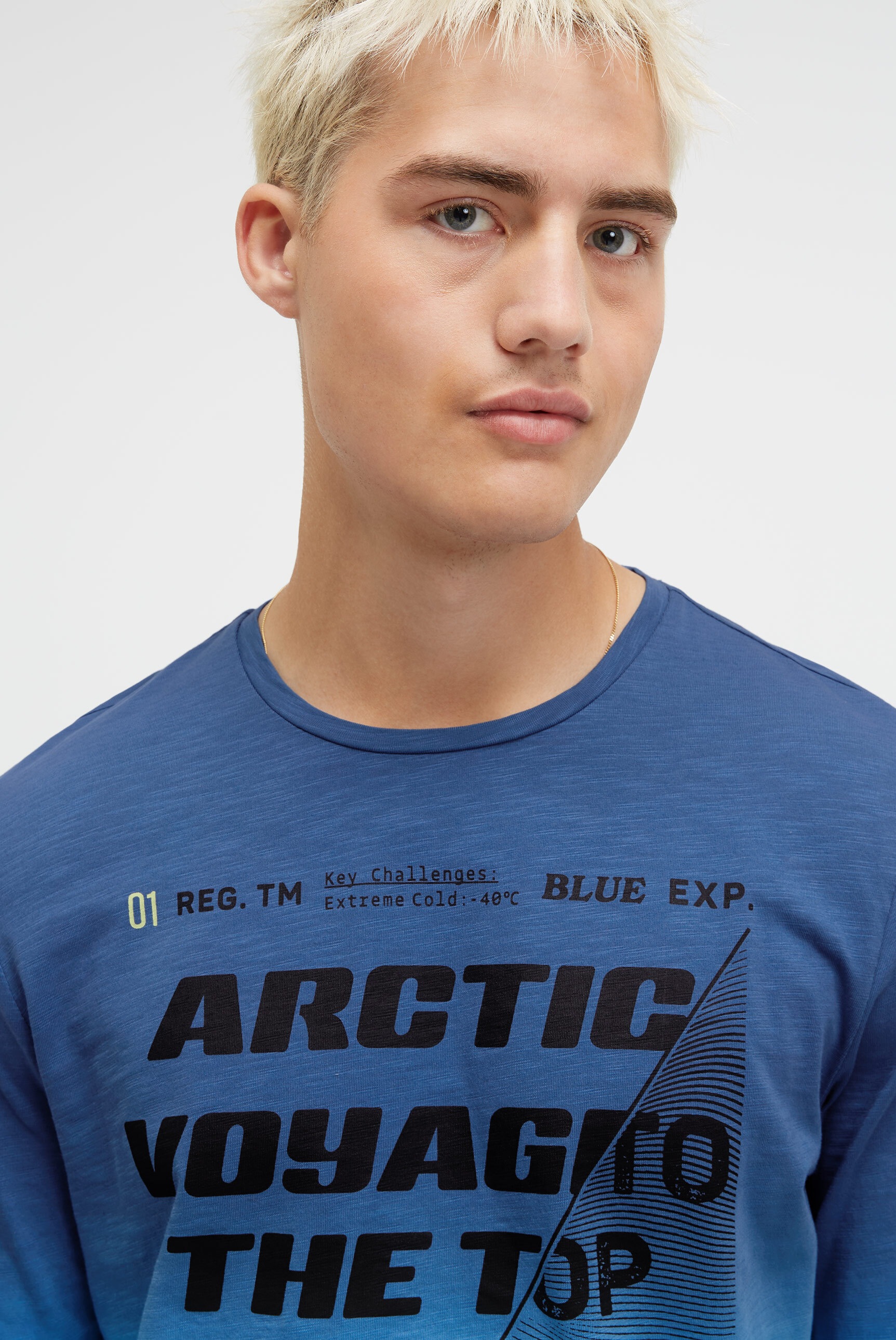 CAMP DAVID Langarmshirt, aus Baumwolle