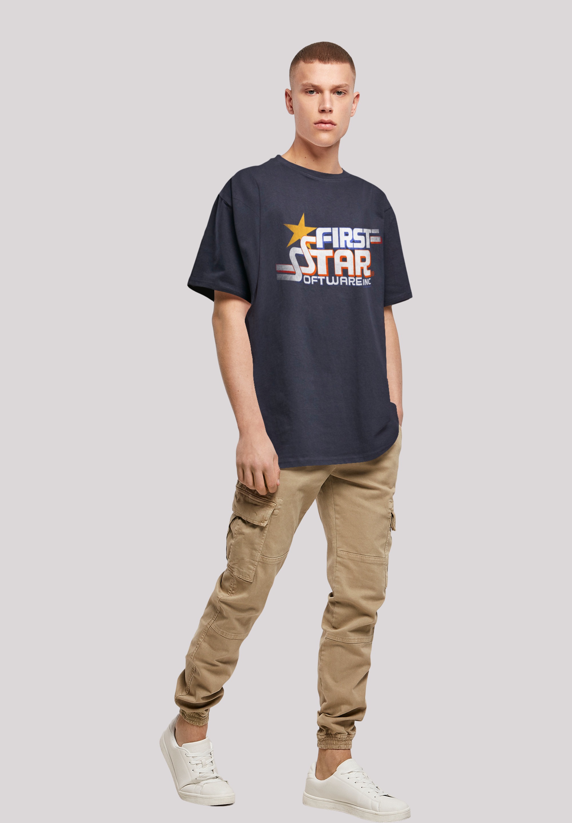 F4NT4STIC T-Shirt »FIRSTSTAR Inc Retro Gaming SEVENSQUARED«, Print