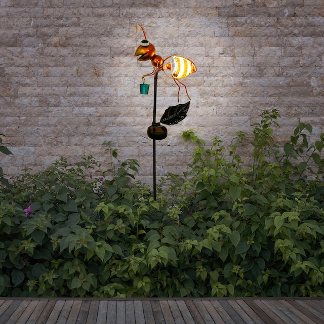 näve LED Solarleuchte »Ameise«, 1 flammig-flammig, Höhe ca. 90cm, warmweißes  Licht, Material Eisen/Kunststoff (PP), IP44 kaufen | BAUR