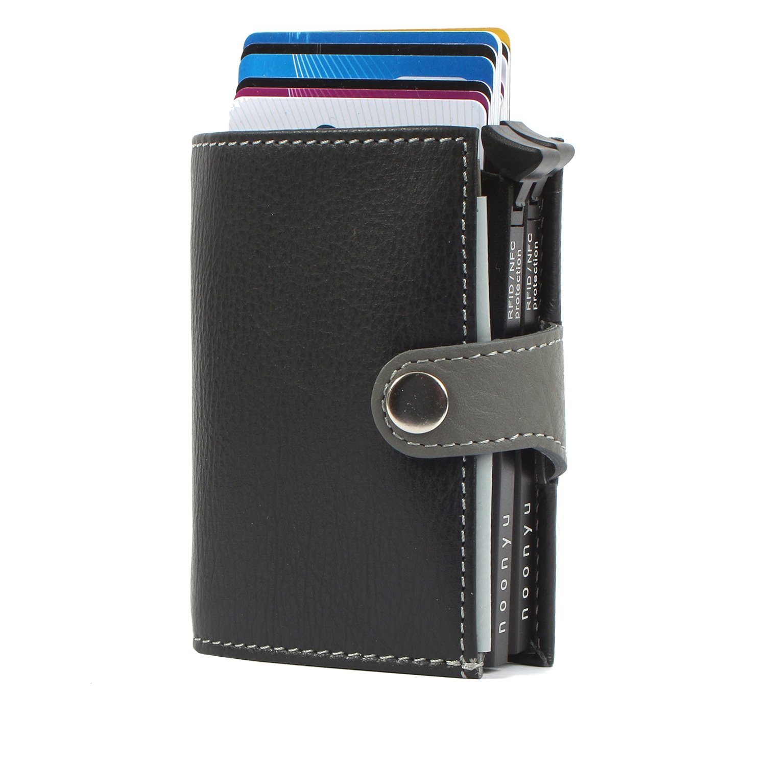 Margelisch Mini Geldbörse »noonyu double leather«, RFID Kreditkartenbörse aus Upcycling Leder