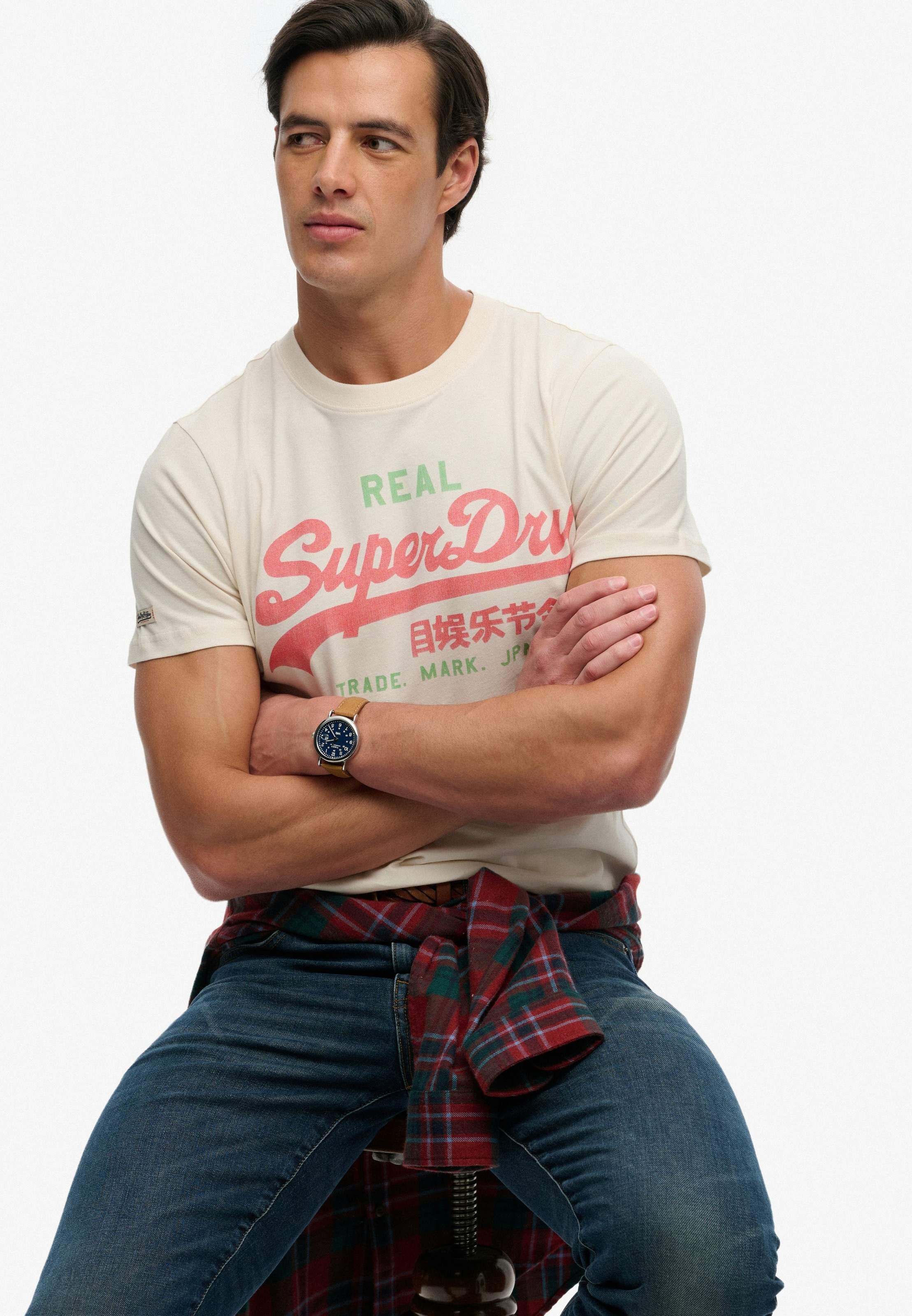 Superdry Rundhalsshirt »VL CLASSIC TEE« mit klassischem Vintage-Logo Print