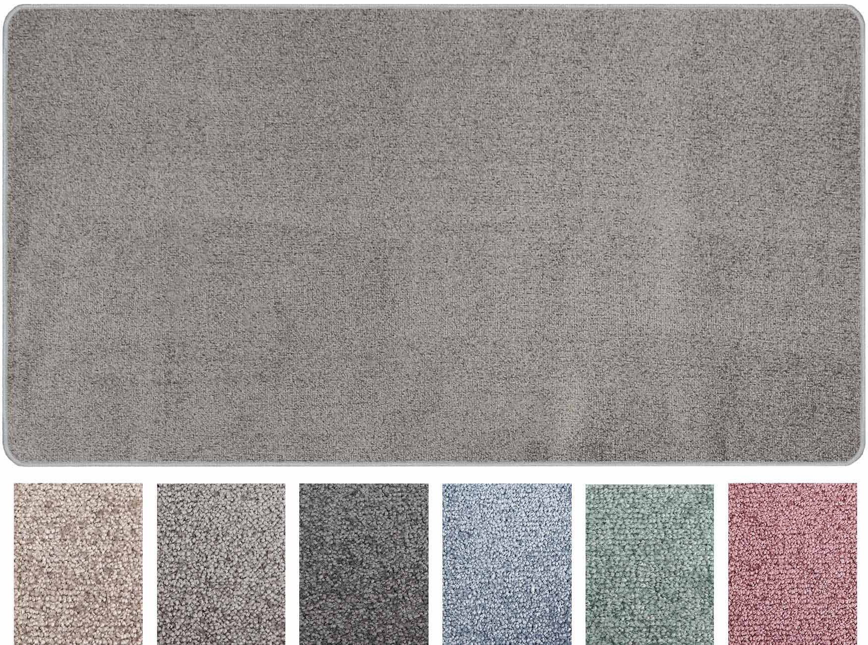 Primaflor-Ideen in Textil Teppich »MANILA, Made in Netherlands«, rechteckig, 10 mm Höhe, weicher Kurzflor, Uni Farben, ideal im Wohnzimmer & Schlafzimmer