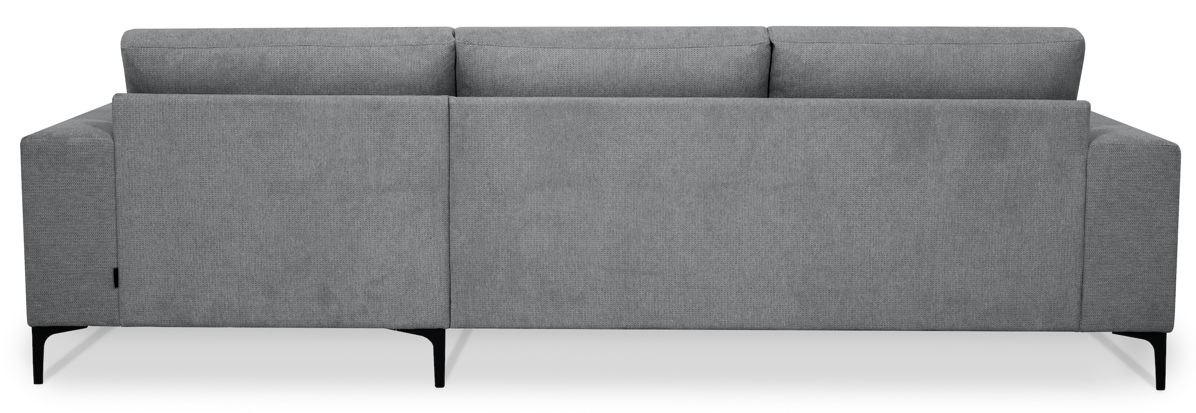 Places of Style Ecksofa »Xander, L-Form,«, Breite 280 cm, Soft-Touch Chenille, schwarze Metallfüße