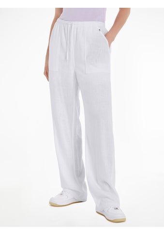 Webhose »TJW HARPER LINEN PANT«, mit Tommy Jeans Flagge