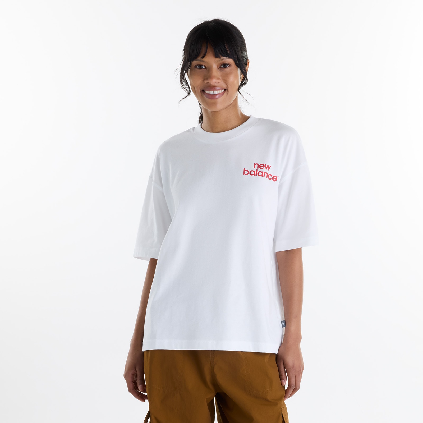New Balance "INTELLIGENT RELAXED T-SHIRT" für Erwachsene, sportlicher Stil, lässiger Look, aus Baumwolle
