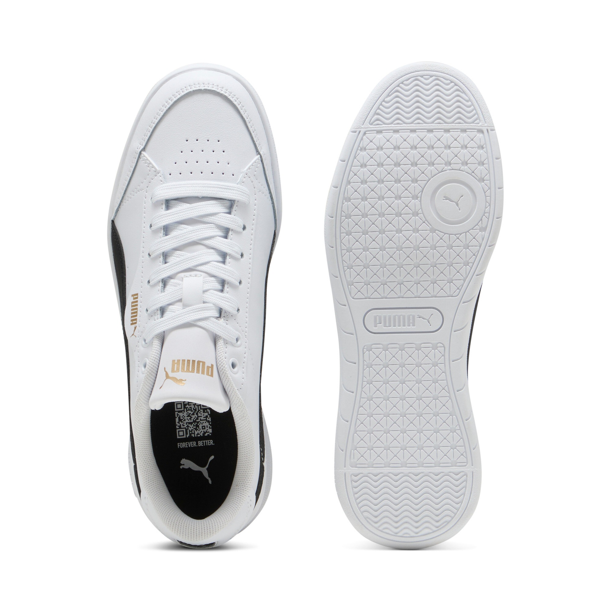 Puma Vikky Star Sneaker Weiß-Schwarz-Gold 3