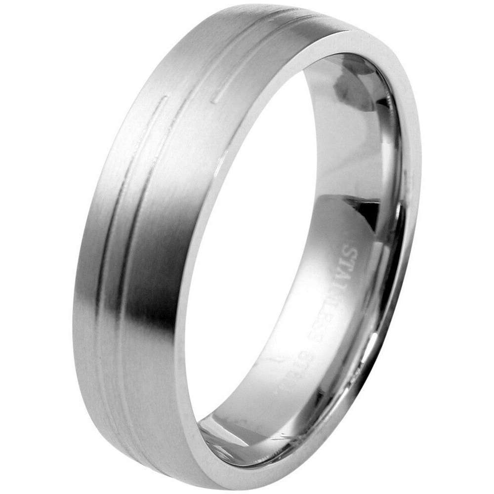 Adelia´s Fingerring »Herren Ring aus Edelstahl«