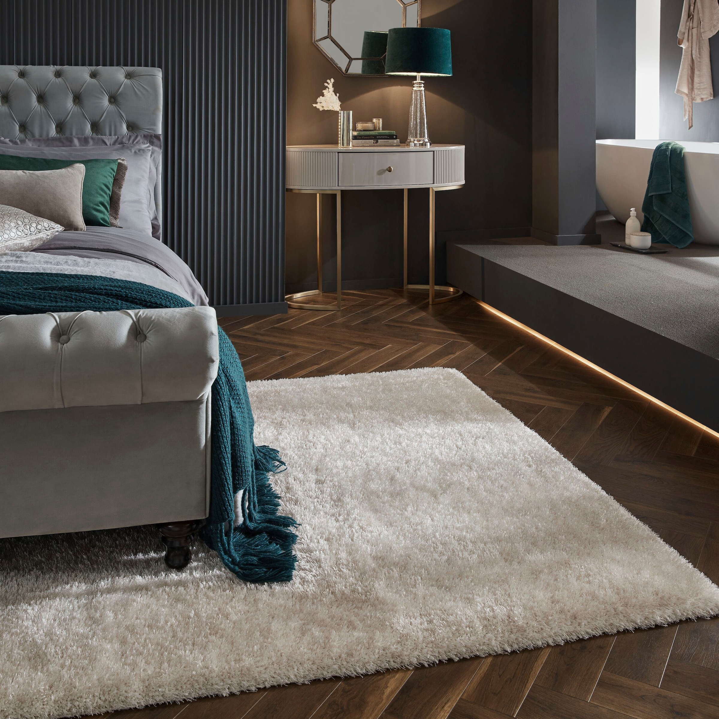 FLAIR RUGS Hochflor-Teppich "Velvet" rechteckig 40 mm Höhe günstig online kaufen