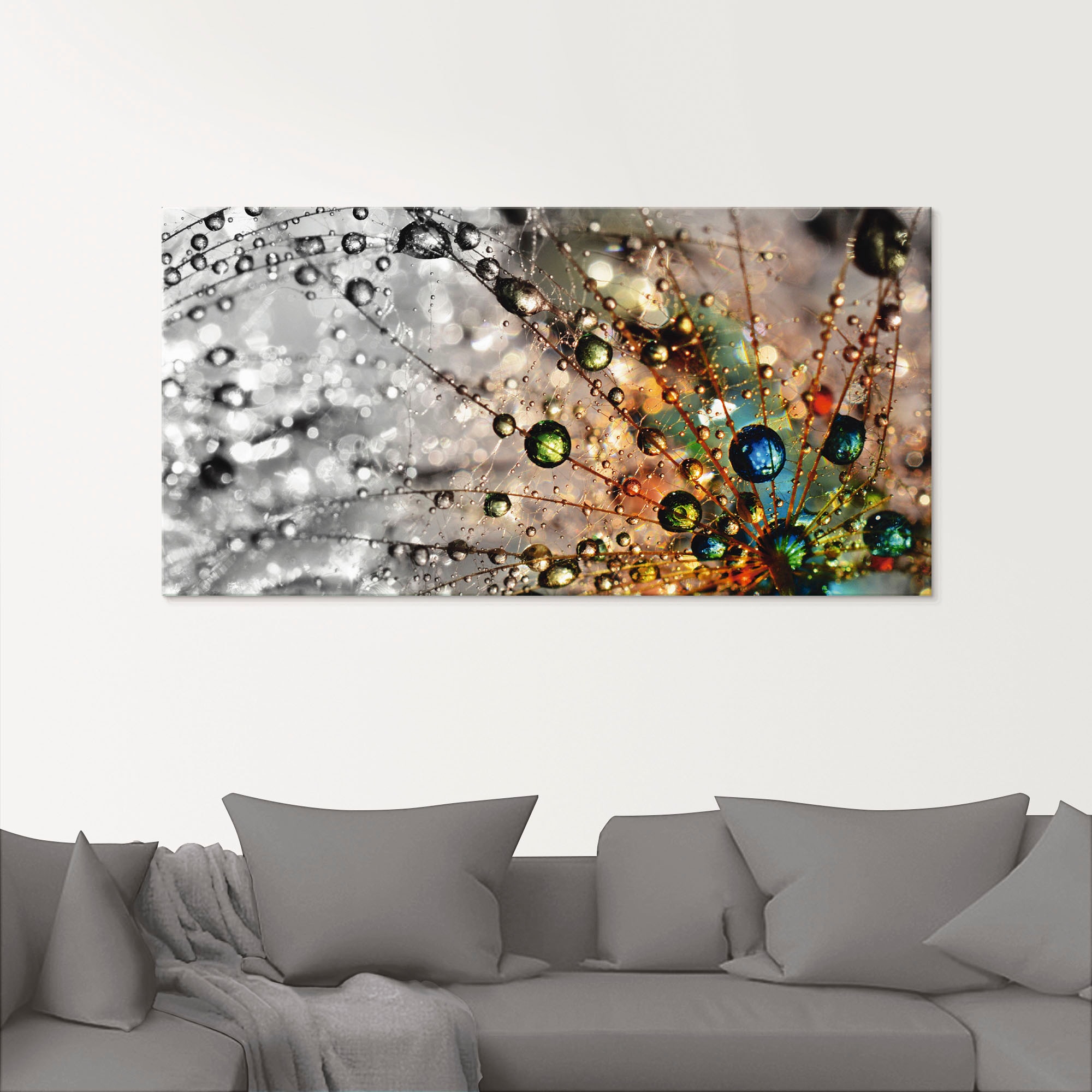 Artland Glasbild "Farbenfrohe Natur" Blumen 1 Stk. tlg. in verschiedenen Gr günstig online kaufen