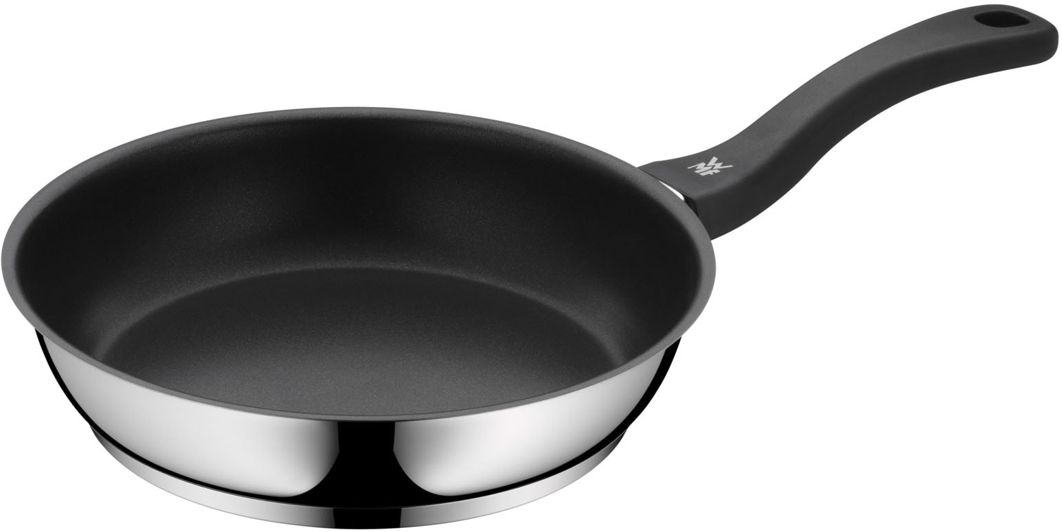 WMF Pfannen-Set »Devil, Bratpfannen Induktion, robuste Antihaftversiegelung« Cromargan® Edelstahl Rostfrei 18/10 Set, 2x Pfannen  Ø 24/28 cm, 2 Stk. tlg. TransTherm®-Allherdboden, für alle Herdarten geeignet, Bakelitgriff
