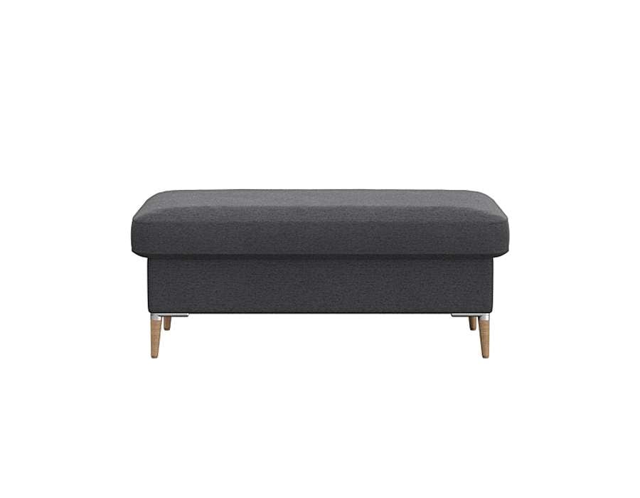 FLEXLUX Pouf »Fiore«, Kaltschaum, Füße Alu+ Eiche