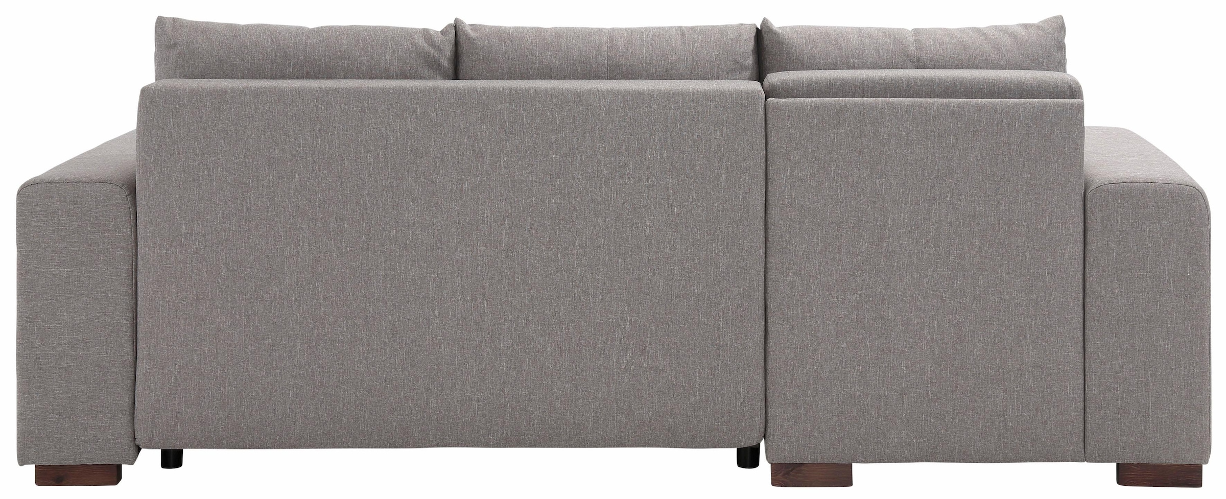 Home affaire Ecksofa »Viborg L-Form«, mit Regal in der Armlehne, wahlweise mit Bettfunktion