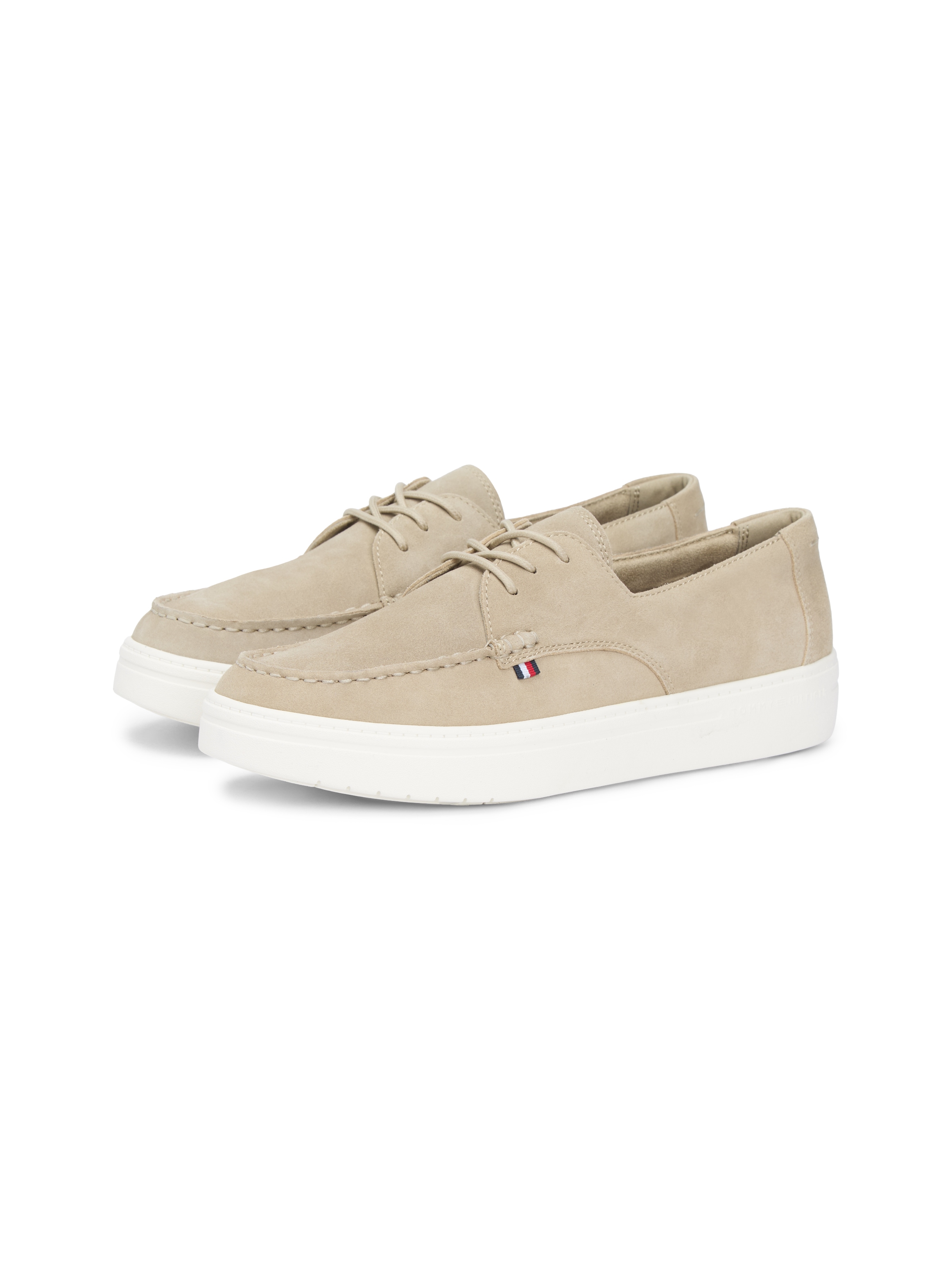 Tommy Hilfiger Bootsschuh "CASUAL SUEDE STITCH TOE HYBRID" Schnürschuh, Hal günstig online kaufen