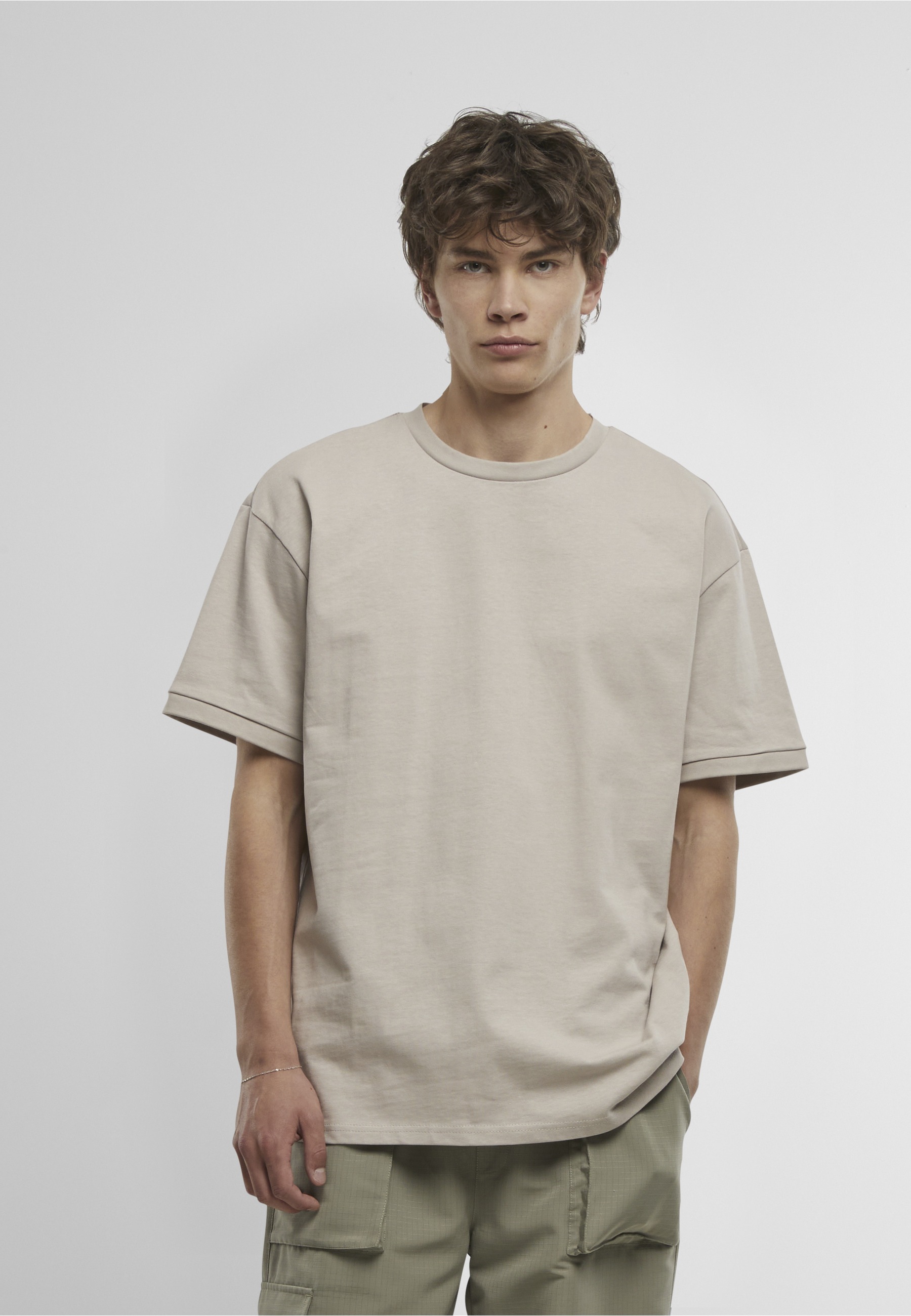 Thumbnail - URBAN CLASSICS T-Shirt "Urban Classics Rib Cuff Tee" 1 Stk.