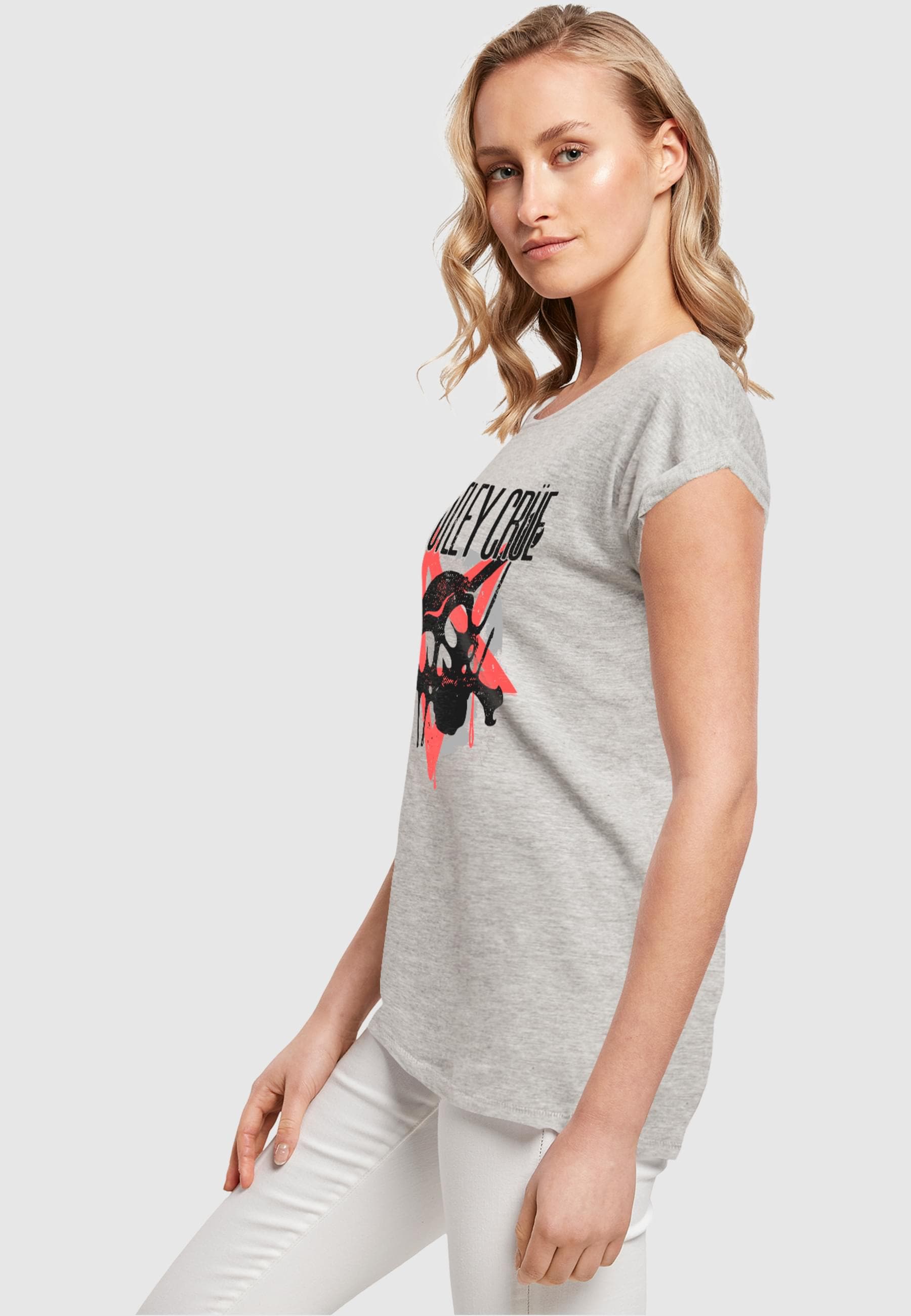 Merchcode T-Shirt »Merchcode Damen Ladies Motley Crue - Montage Skull T-Shirt«, (1 tlg.)