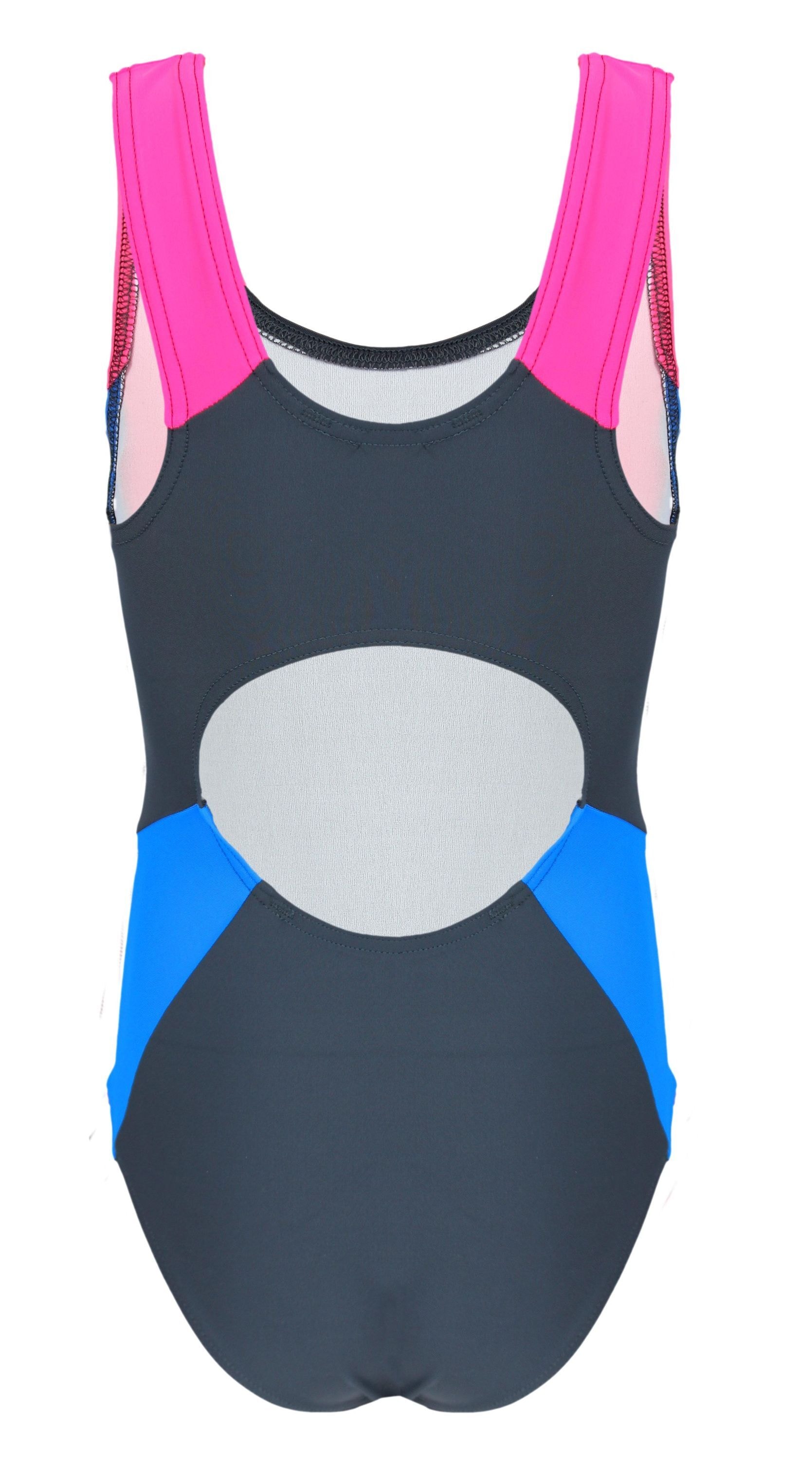 AQUARTI Badeanzug »Badeanzug Mädchen Badeanzug mit Ringerrücken«