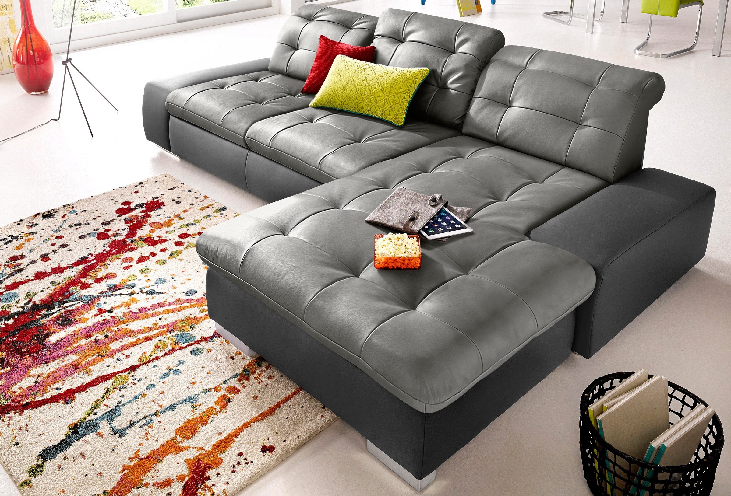 sit&more Ecksofa »Palomino L-Form«, wahlweise XL oder XXL und mit Bettfunktion