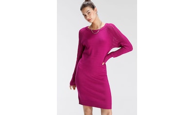 Vero Moda Strickkleid »VMHURRICANE LS V-NECK KNEE DRESS GA BF« online  kaufen | BAUR