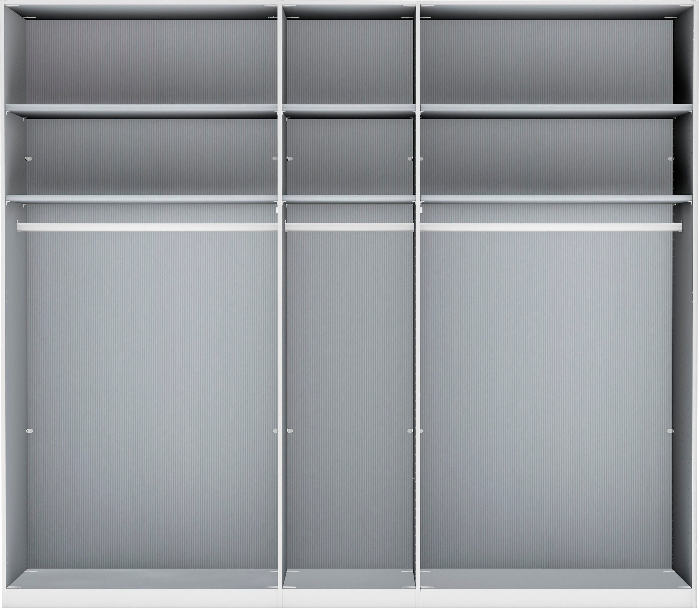 Thumbnail - WIEMANN Drehtürenschrank "Monaco, Kleiderschrank, Schrank, Wäscheschrank, mit edler Glasfront", (2 Breiten, 2 Höhen 216/...