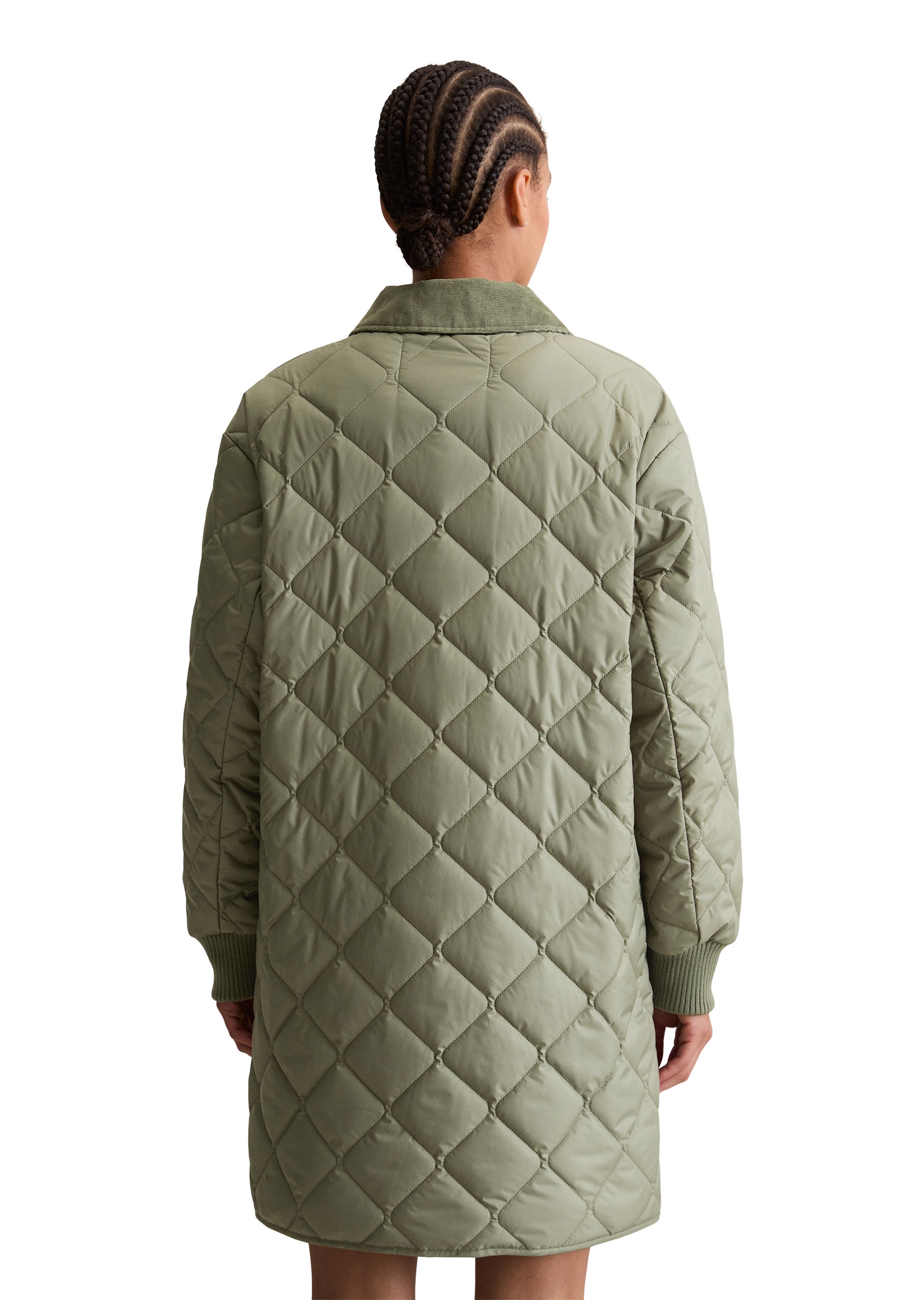 Marc OPolo DENIM Steppmantel, relaxed fit, 2-Wege-Reißverschluss, Cord-Kent günstig online kaufen