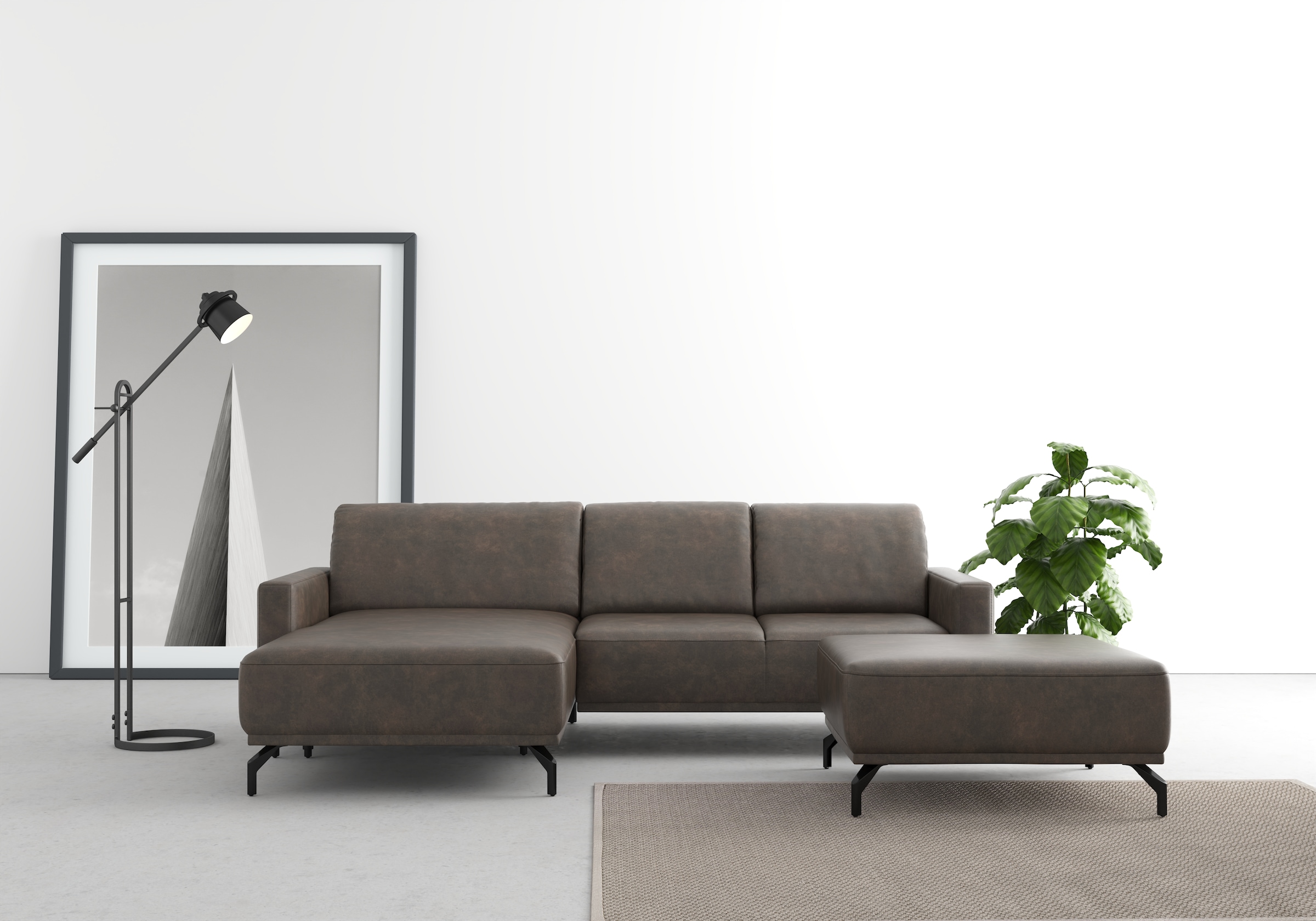 sit&more Ecksofa "Bailando L-Form" wahlweise mit Kopfteilverstellung und Vo günstig online kaufen