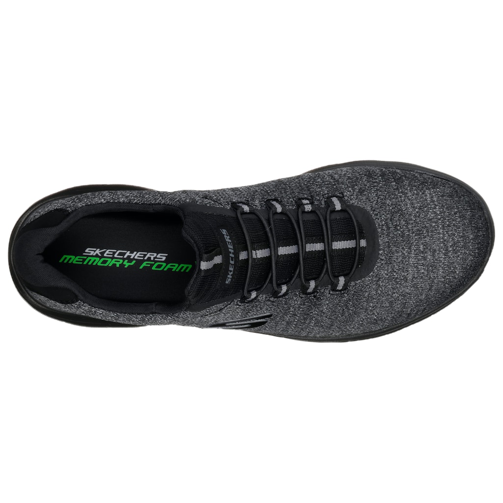 Skechers Slip-On Sneaker »SUMMITS«, Slipper, Freizeitschuh in komfortabler Schuhweite