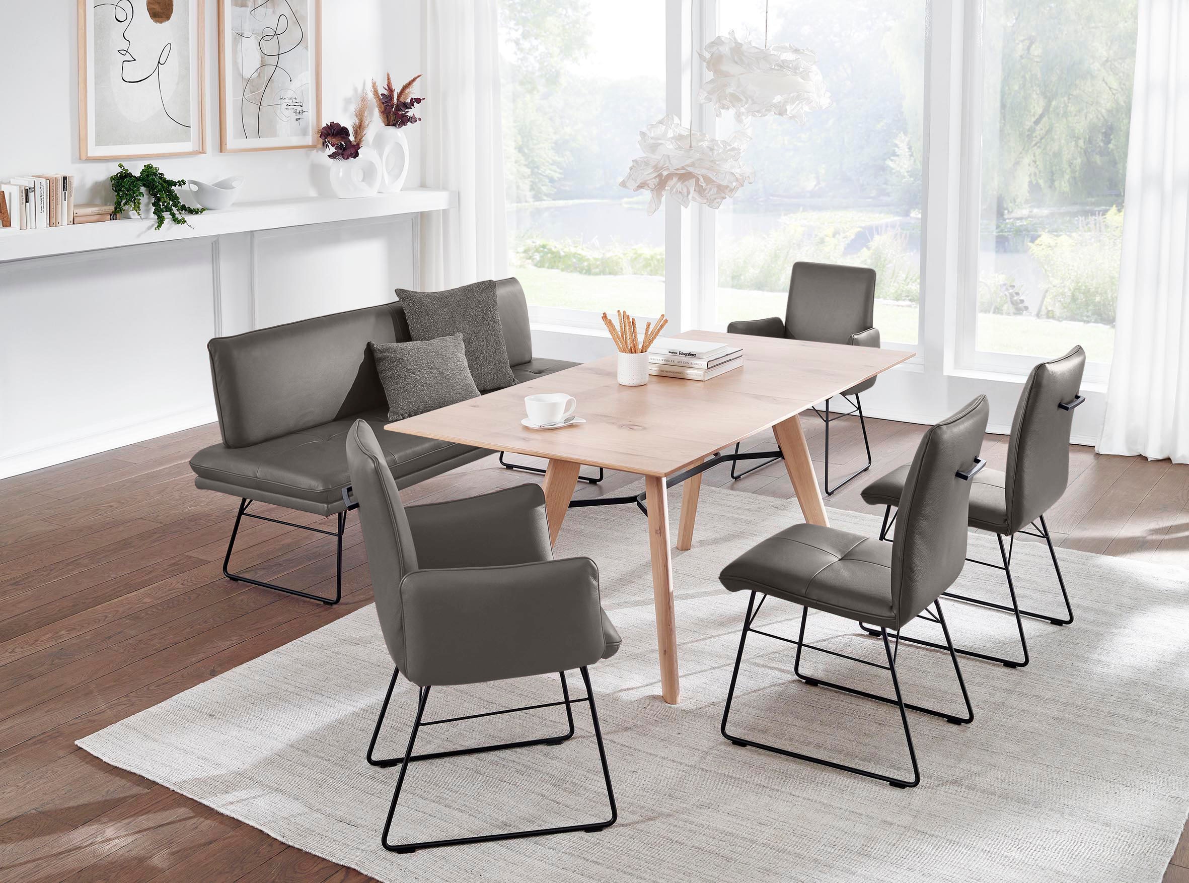 K+W Komfort & Wohnen Essgruppe "Giacomo IV" 6 Stk. tlg. Polsterbank in 2 Gr günstig online kaufen
