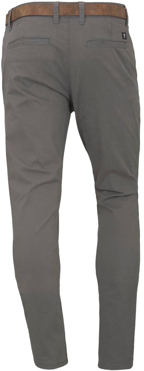 TOM TAILOR Denim Chinohose, (mit Gürtel), leicht vorgewaschen