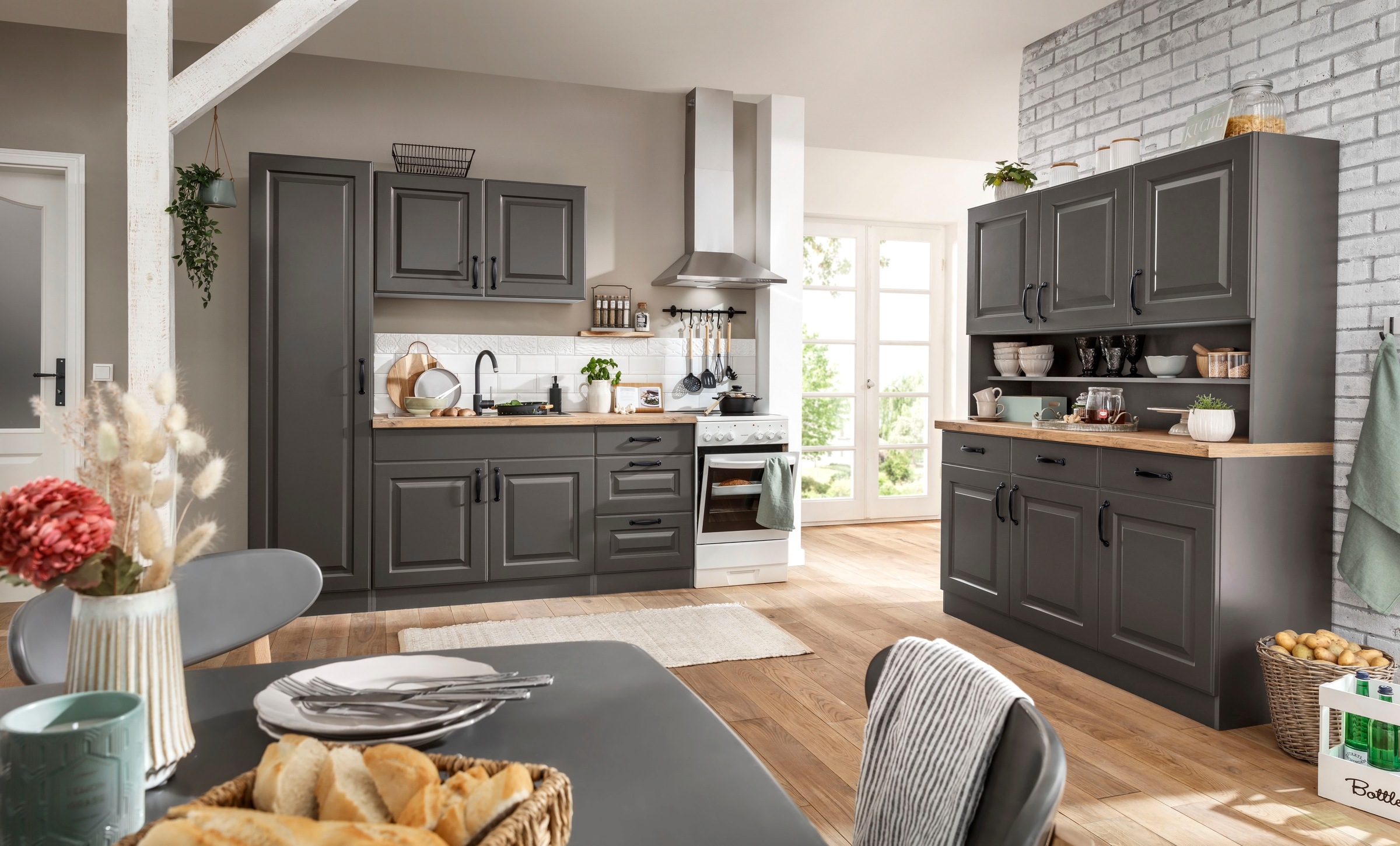 wiho Küchen Seitenschrank "Erla" 50 cm breit mit Kassettenfront günstig online kaufen