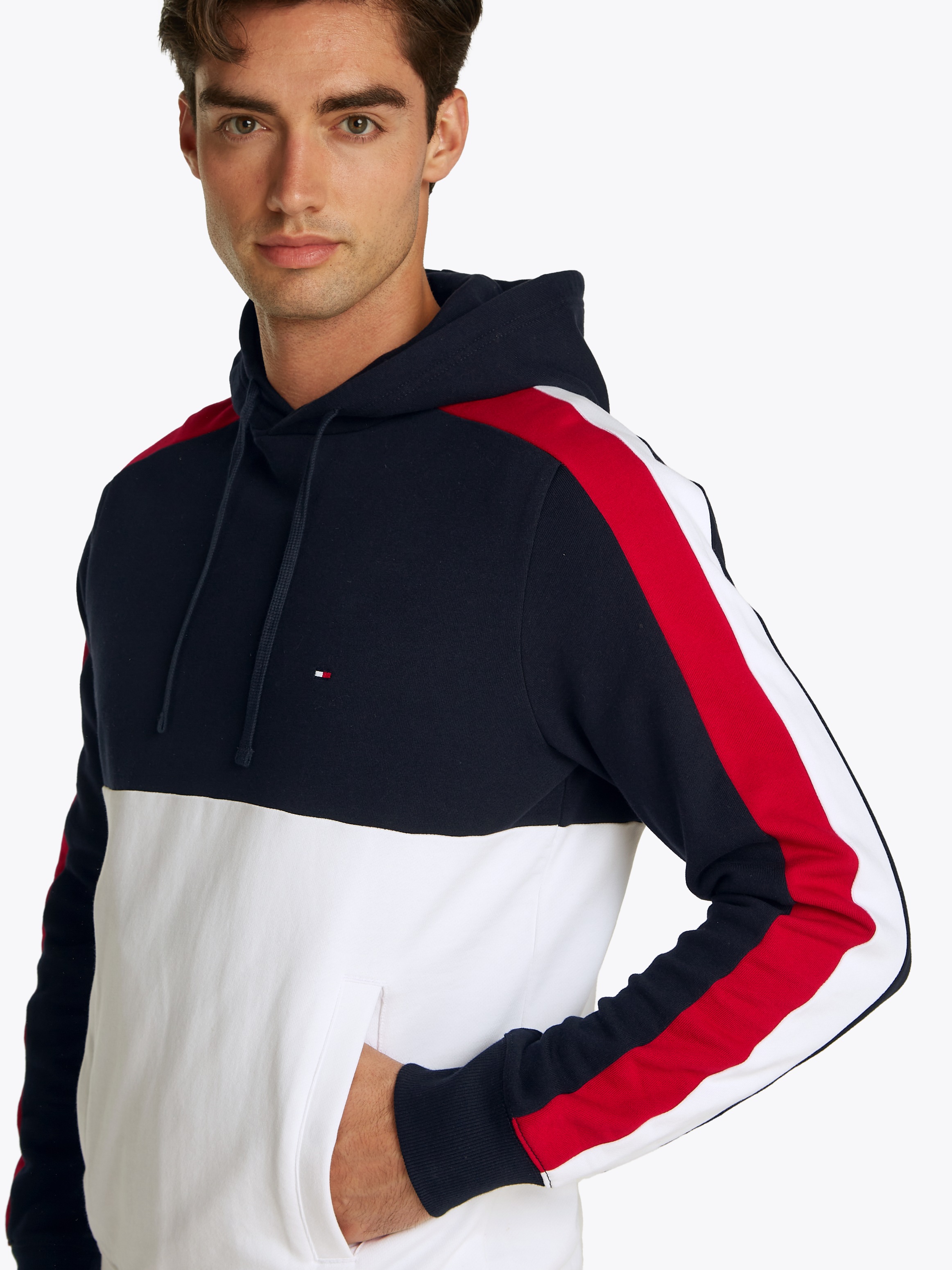 Tommy Hilfiger Hoodie "GLOBAL STRIPE BLOCK HOODIE" günstig online kaufen