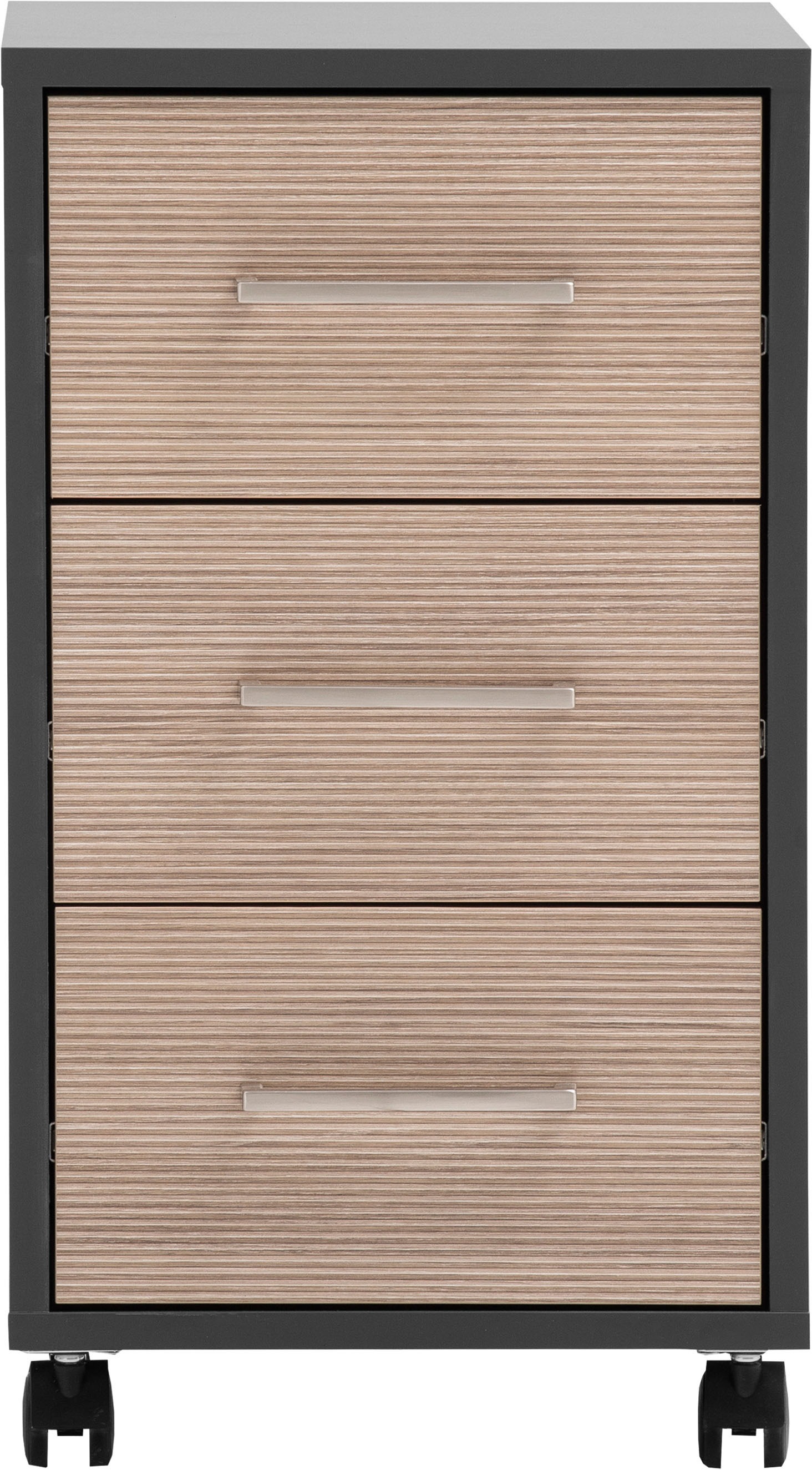 Tchibo - Rollcontainer »Metz« - 32,6x39,1x59,7cm - silber -