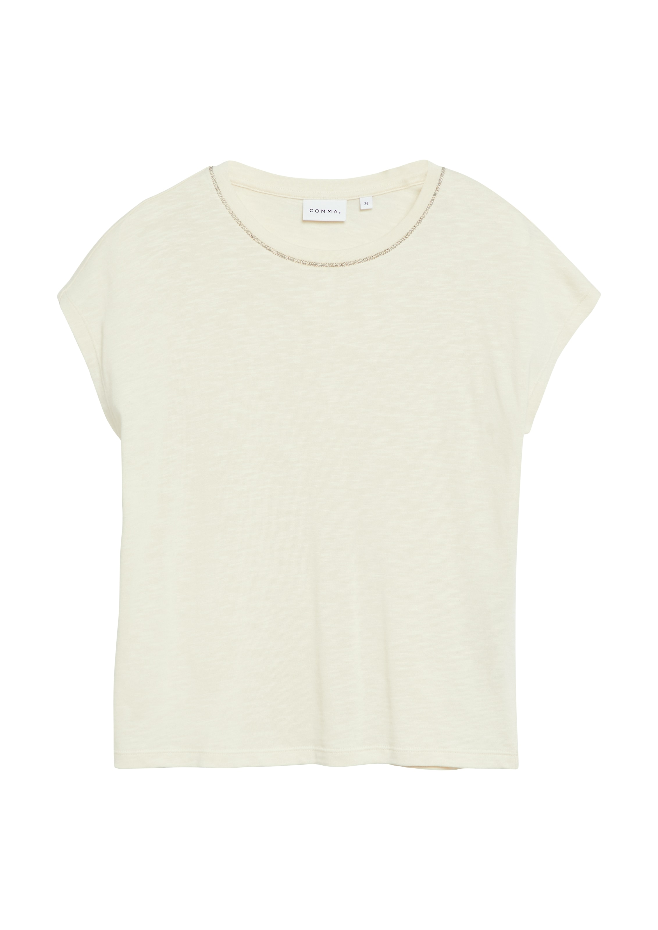 Comma T-Shirt mit Cap-Sleeves