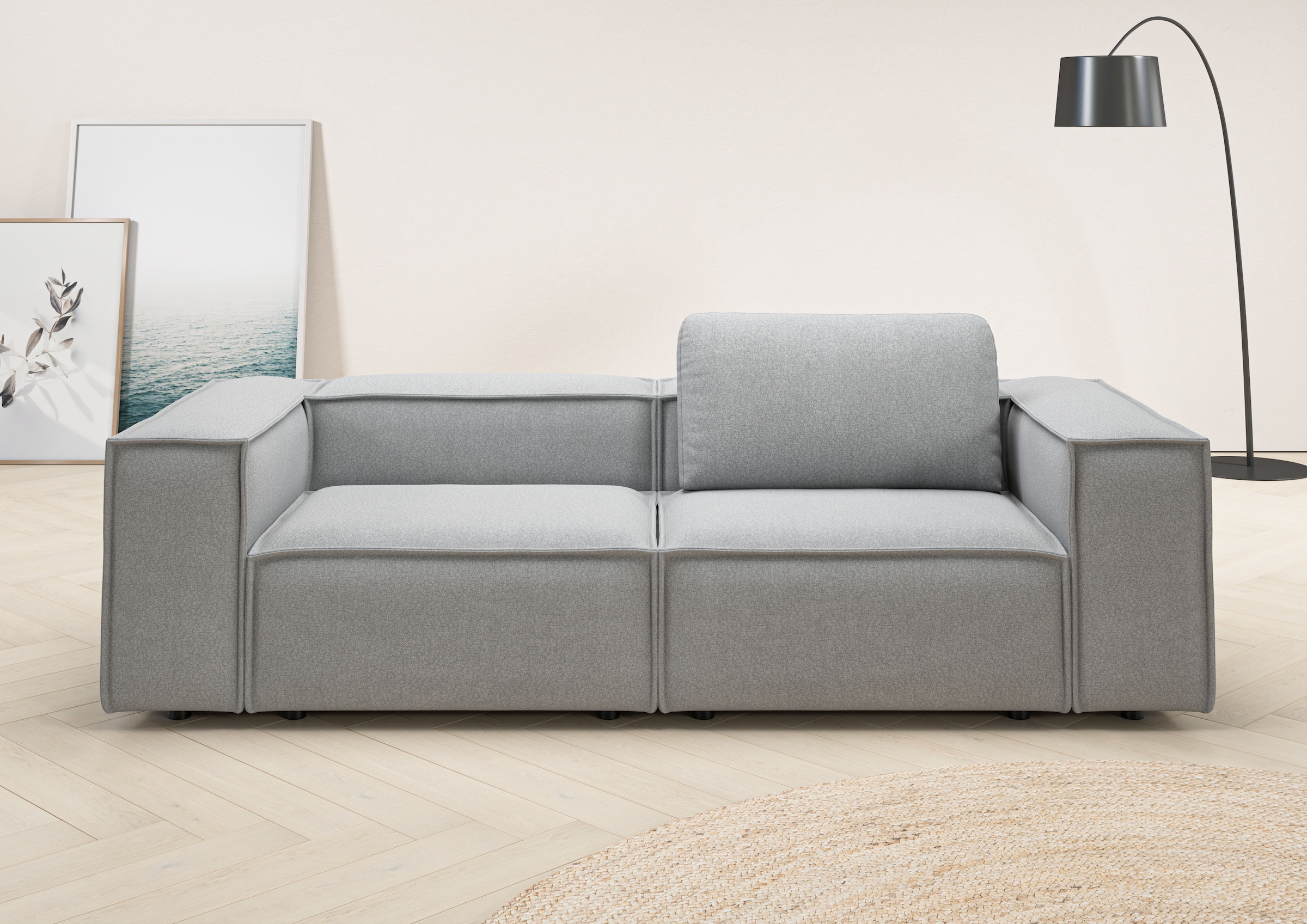 Home affaire 2-Sitzer "Watertown, modernes Sofa 246 cm breit, auch in Feinc günstig online kaufen
