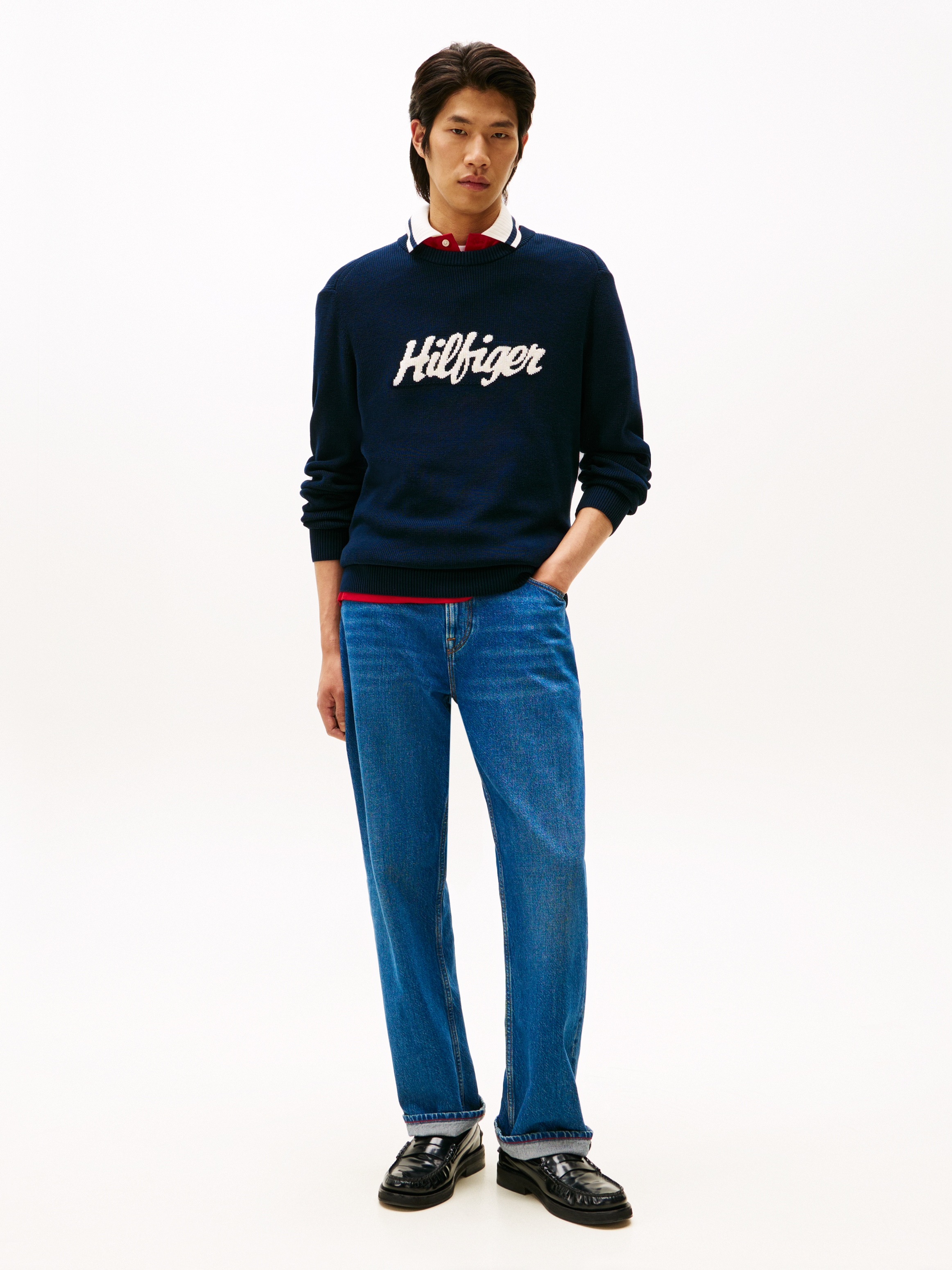 Thumbnail - Tommy Hilfiger Rundhalspullover "SEASONAL GRAPHIC COTTON"