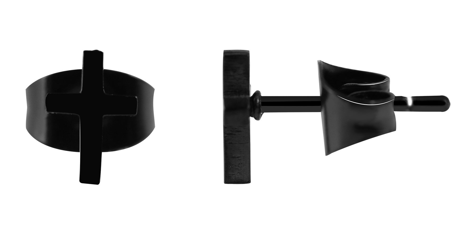 Adelia´s Paar Ohrhänger "Unisex Ohrringe – Ohrstecker Kreuz aus Edelstahl" günstig online kaufen