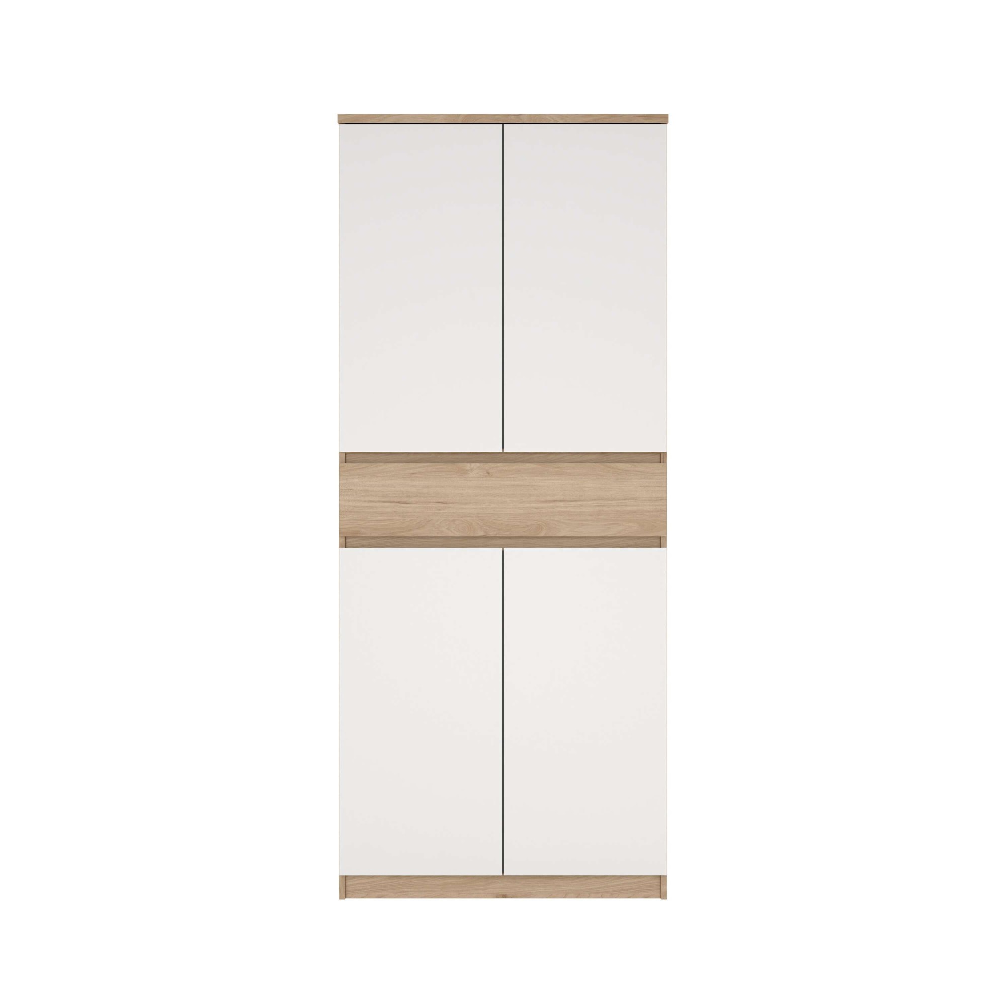 Naia Shoe Cabinet with 4 Doors Plus 1 Drawer, none